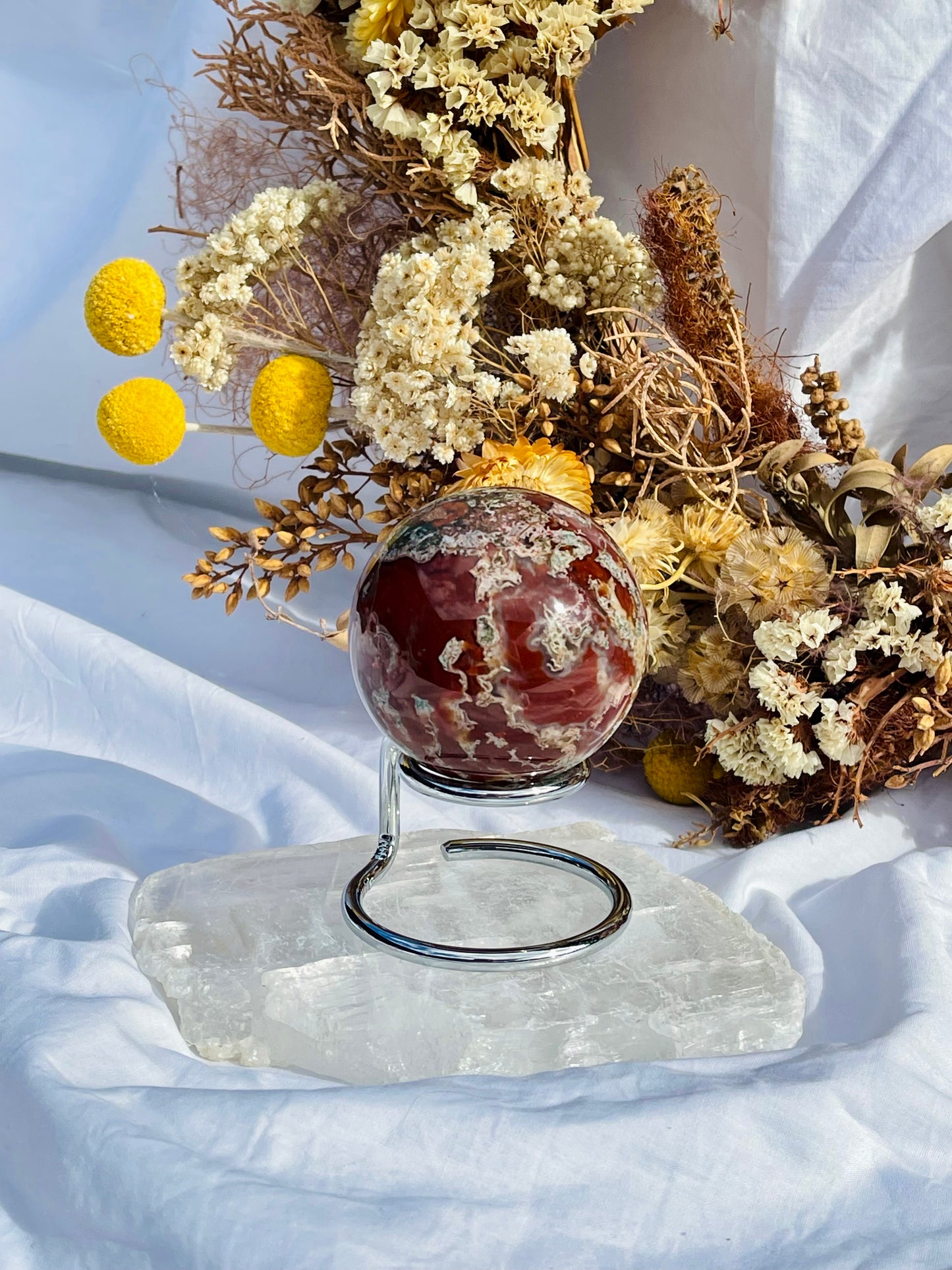 Red Moss Agate Sphere #1