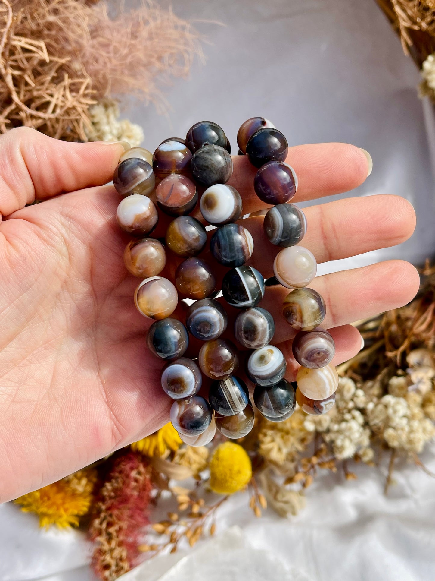 Botswana Agate Bracelet | 12mm