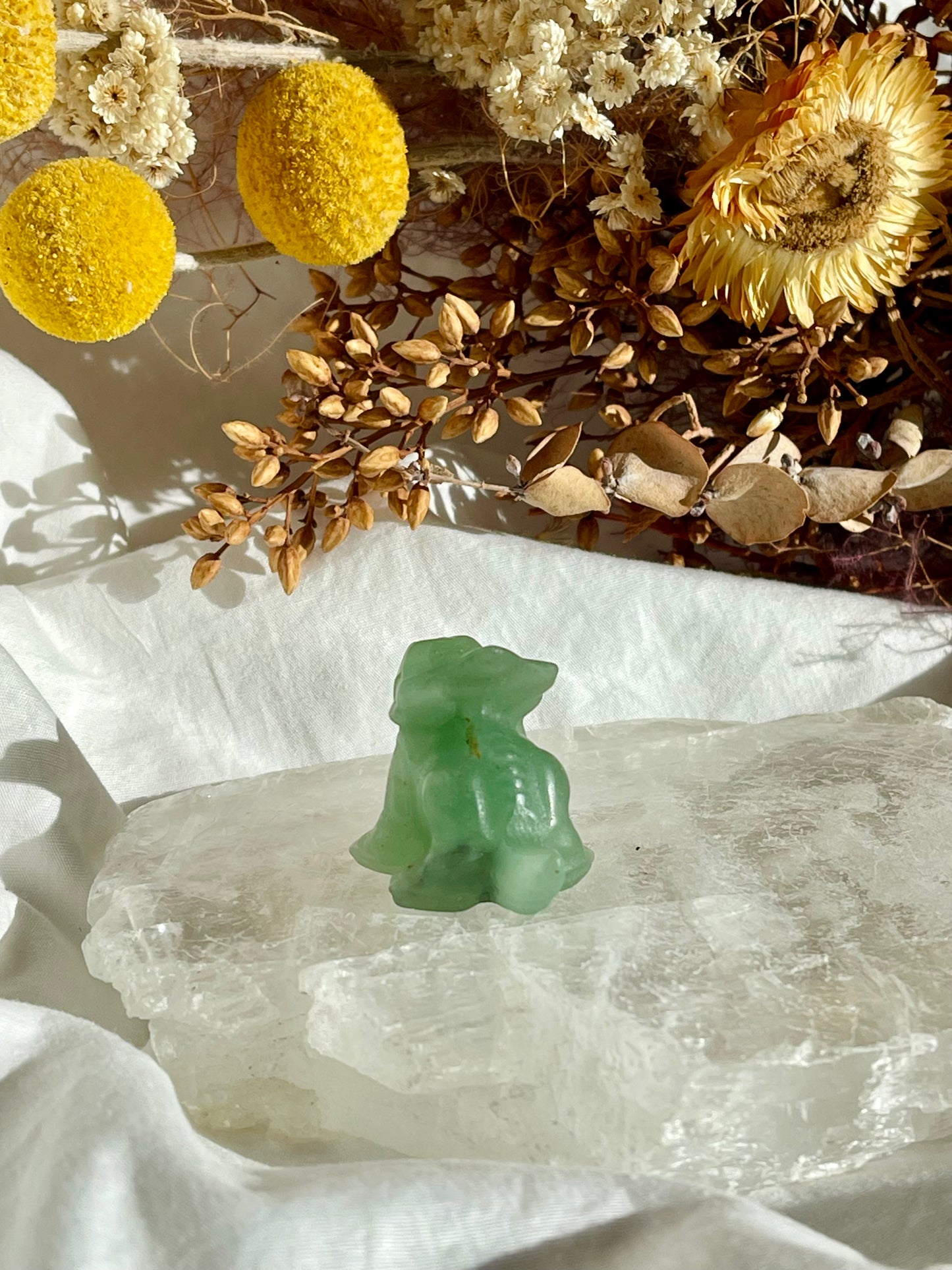 Green Aventurine Baby Triceratops