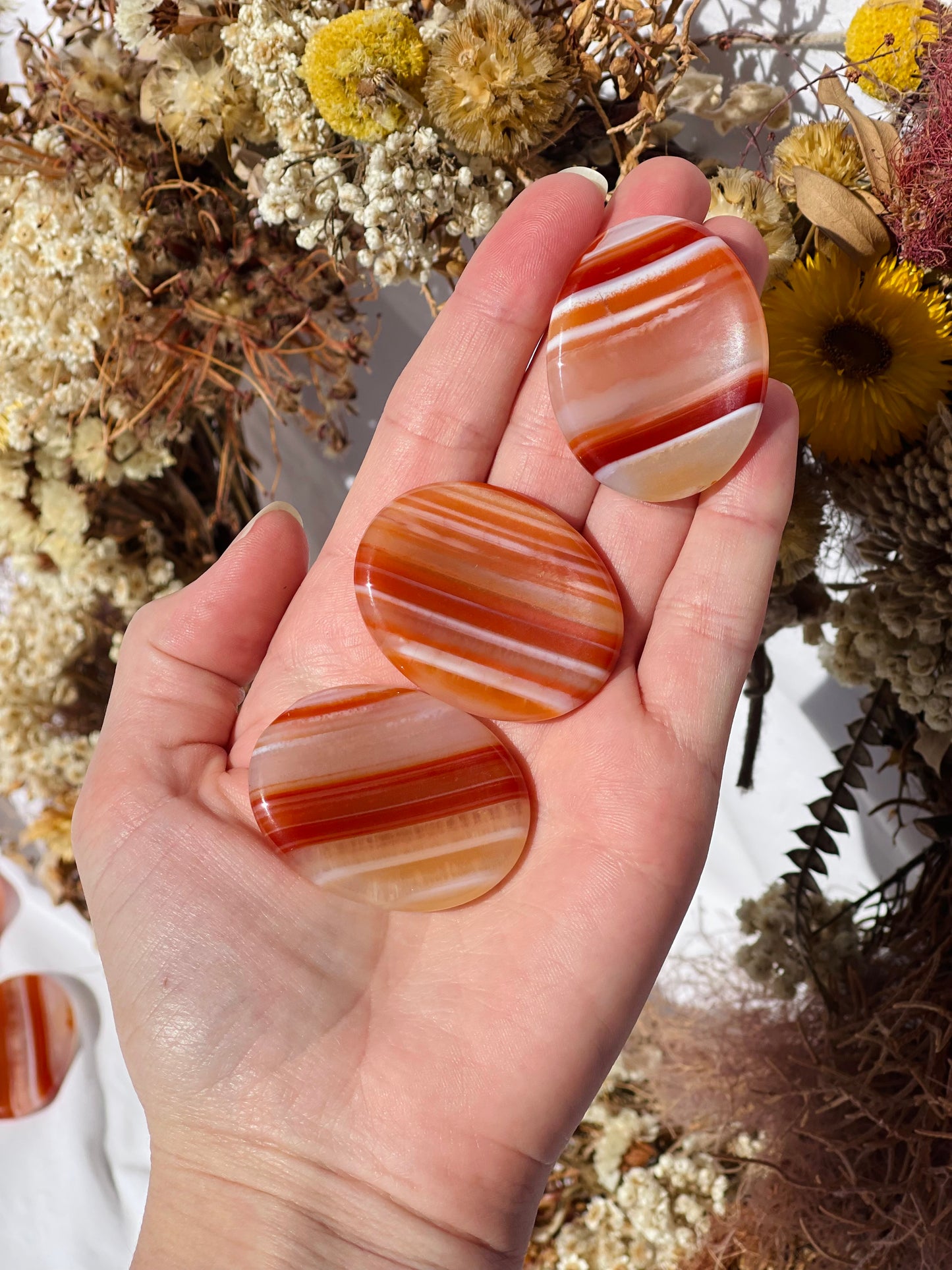 Carnelian Worry Stone