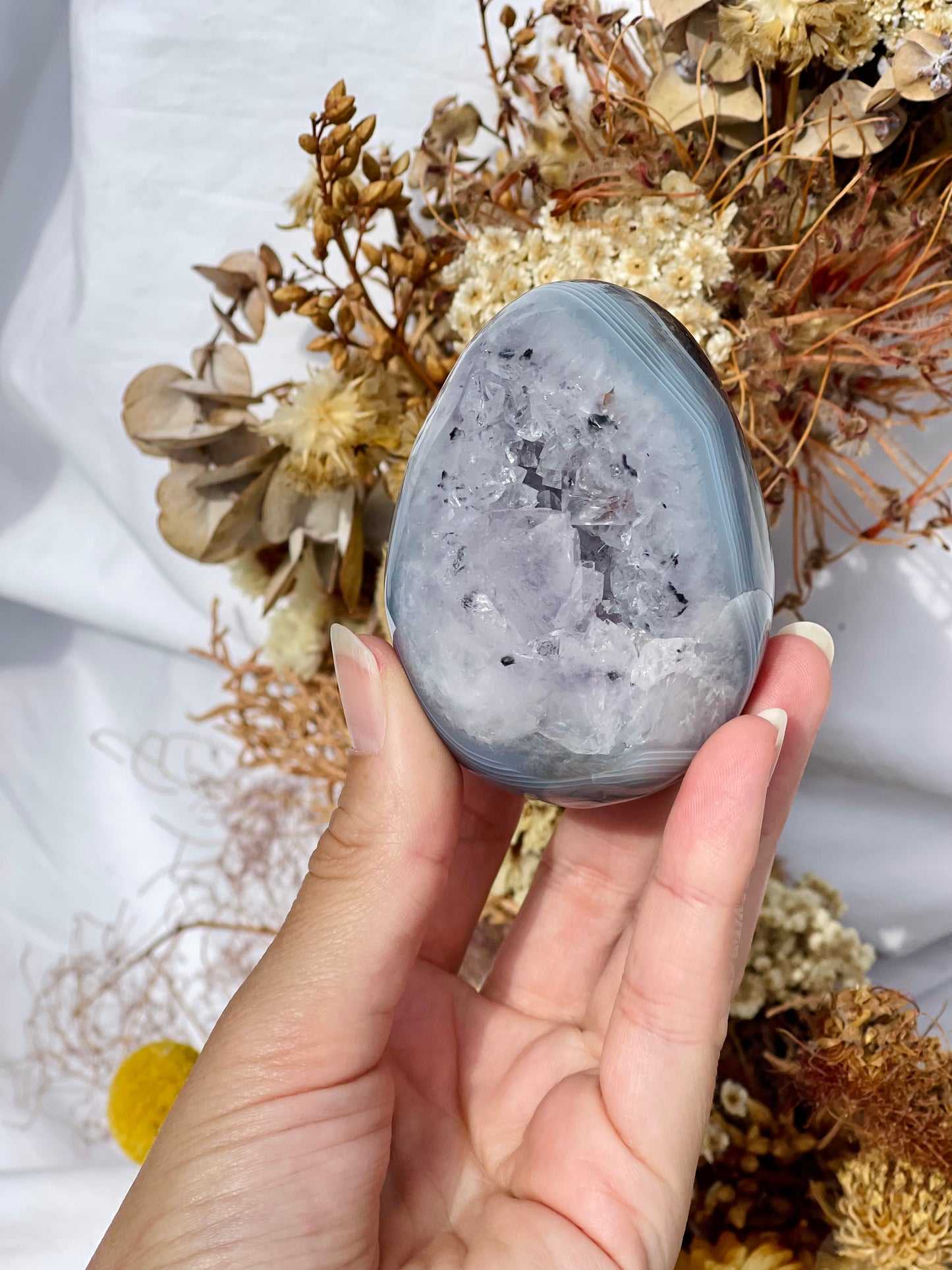Druzy Agate Egg