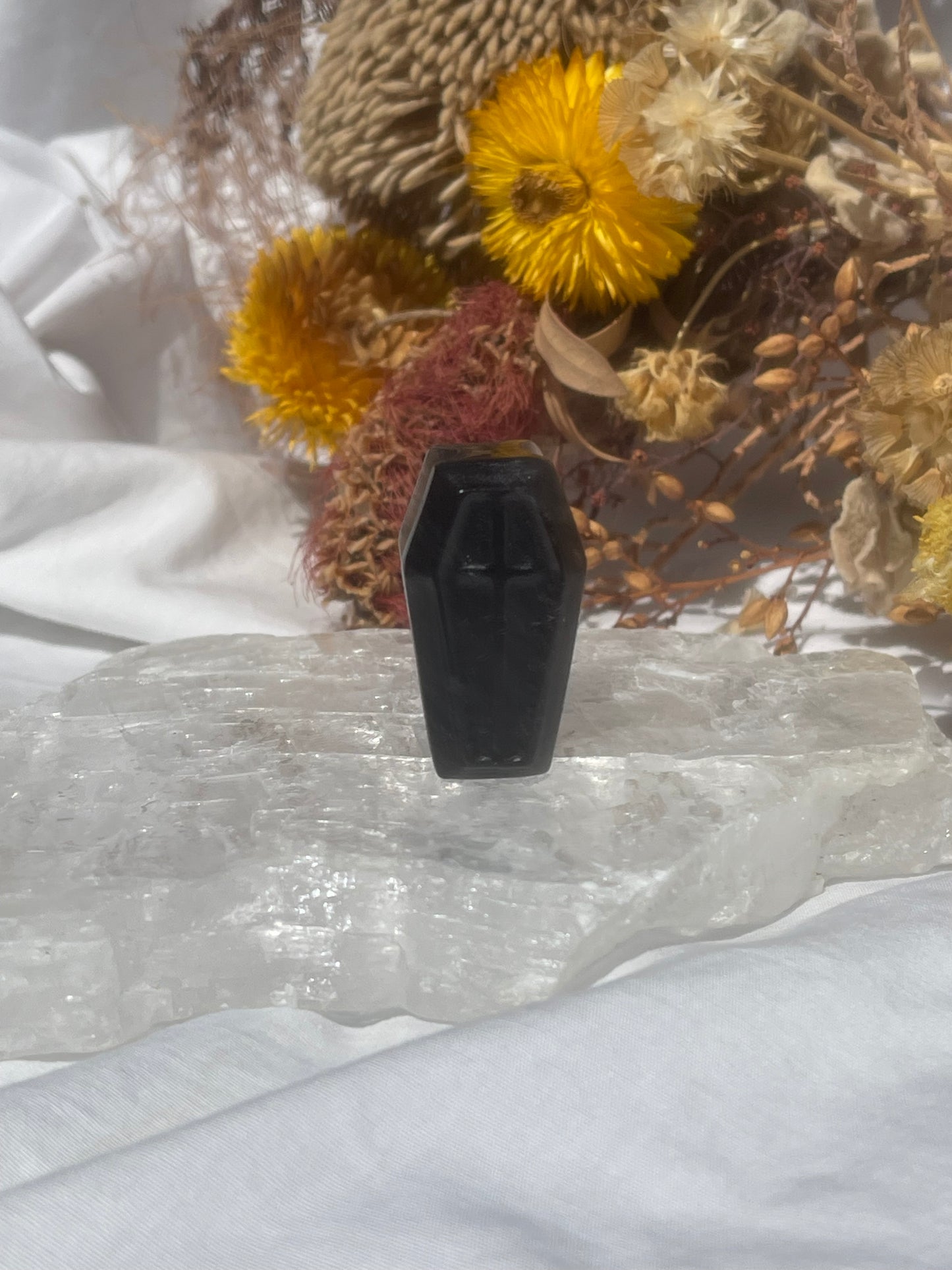 Black Obsidian Coffin