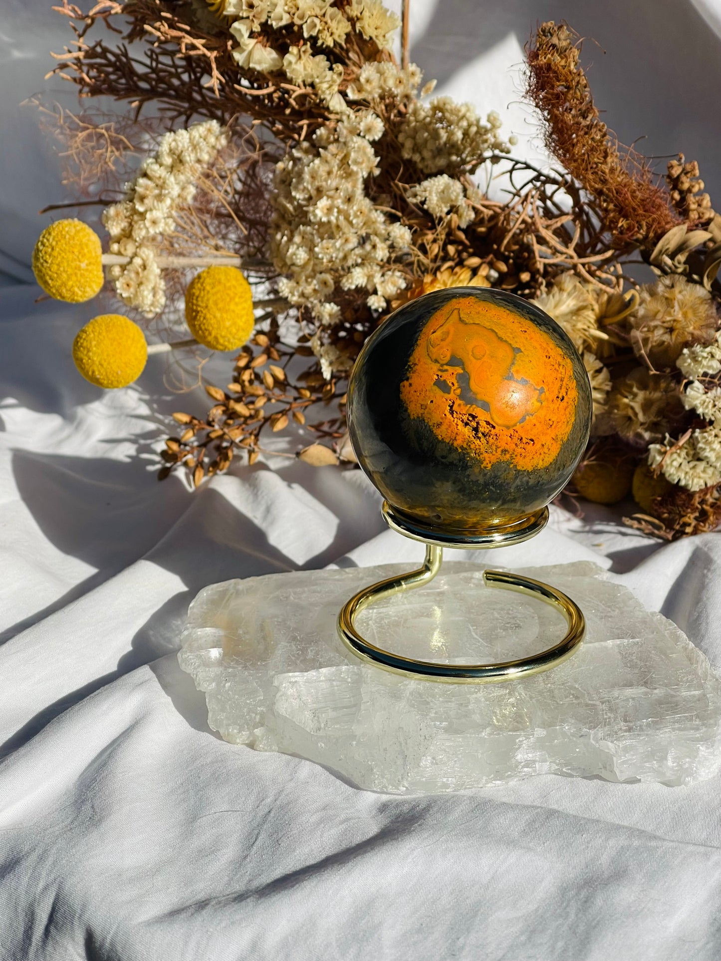 Bumble Bee Jasper Sphere