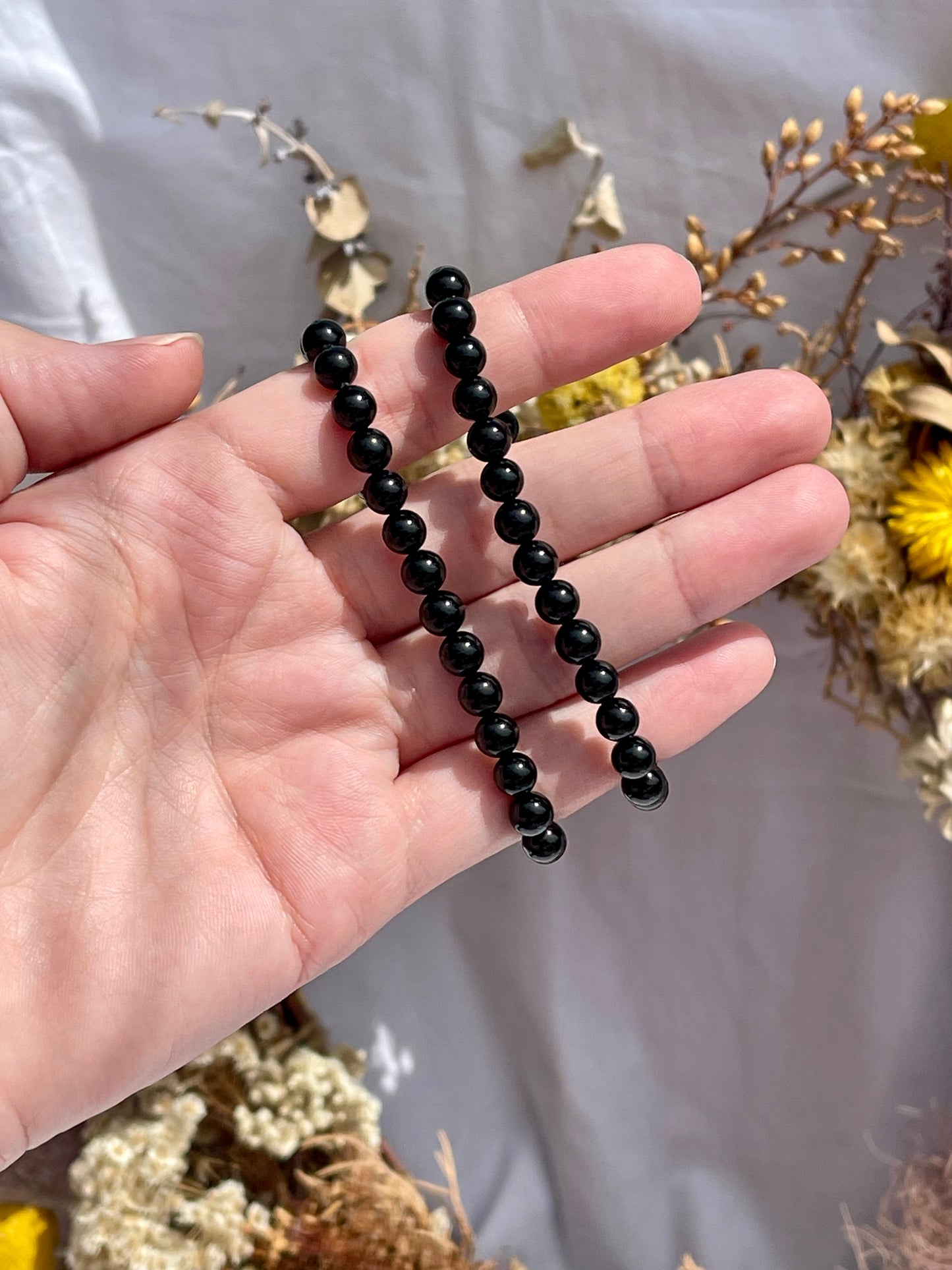 Black Tourmaline Bracelet | 6mm