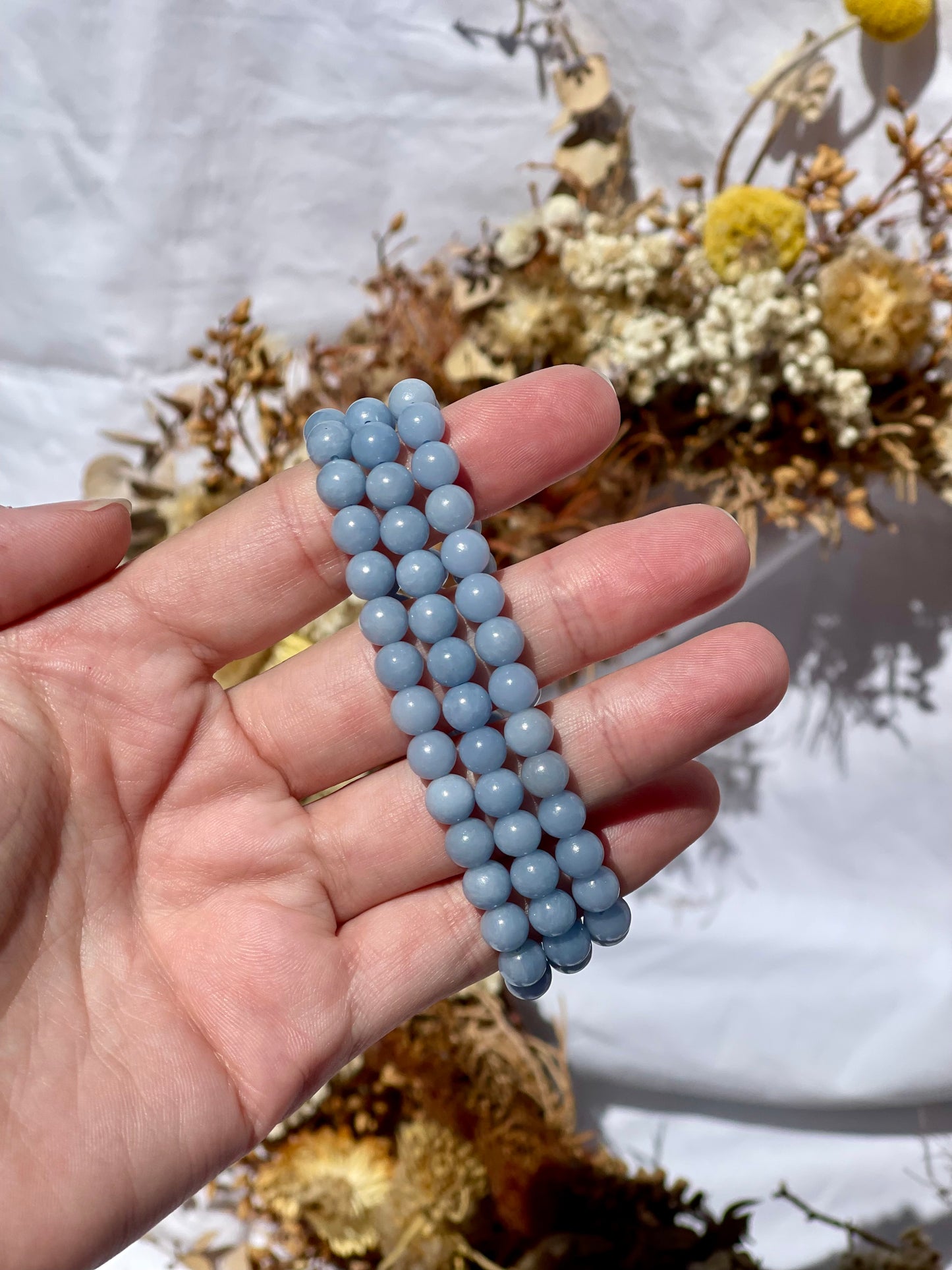 Angelite Bracelet | 6mm