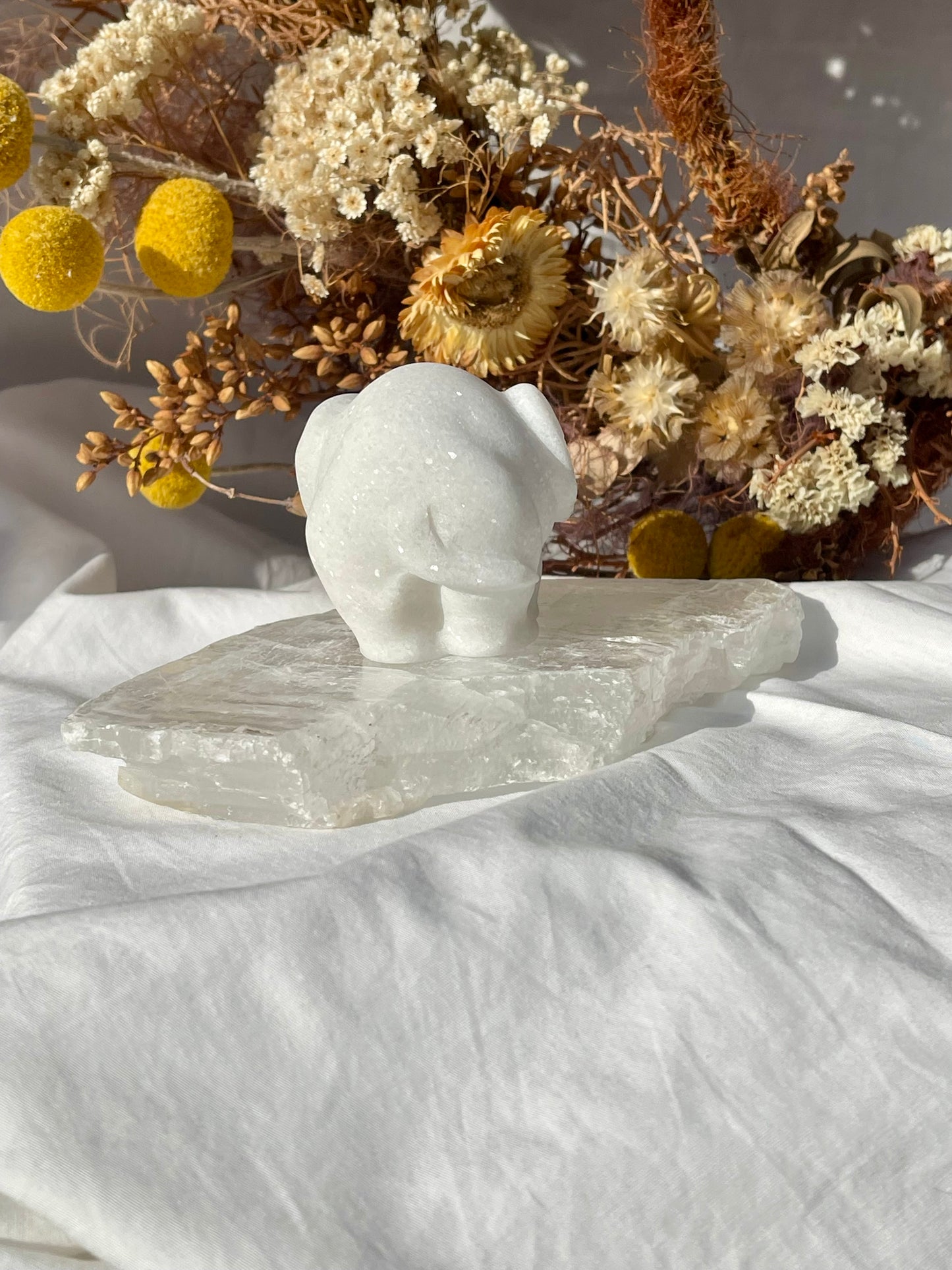White Jade Elephant