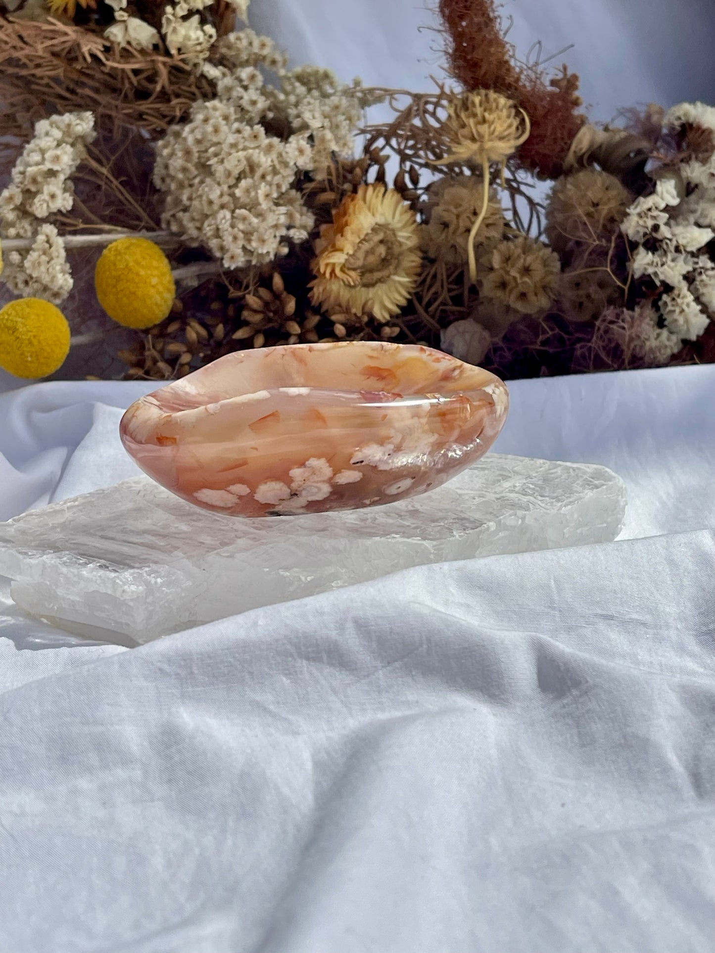 Flower Agate Dish #3