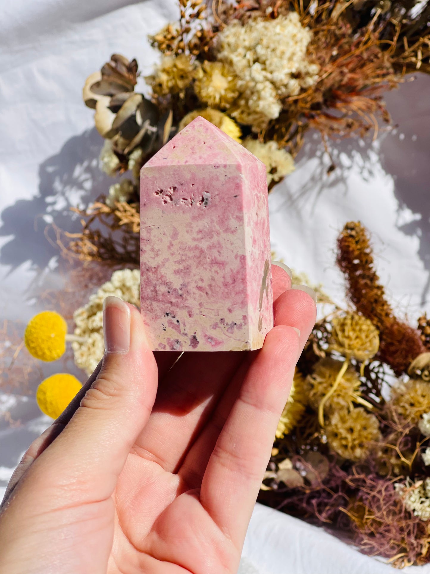 Peruvian Rhodonite Point #1