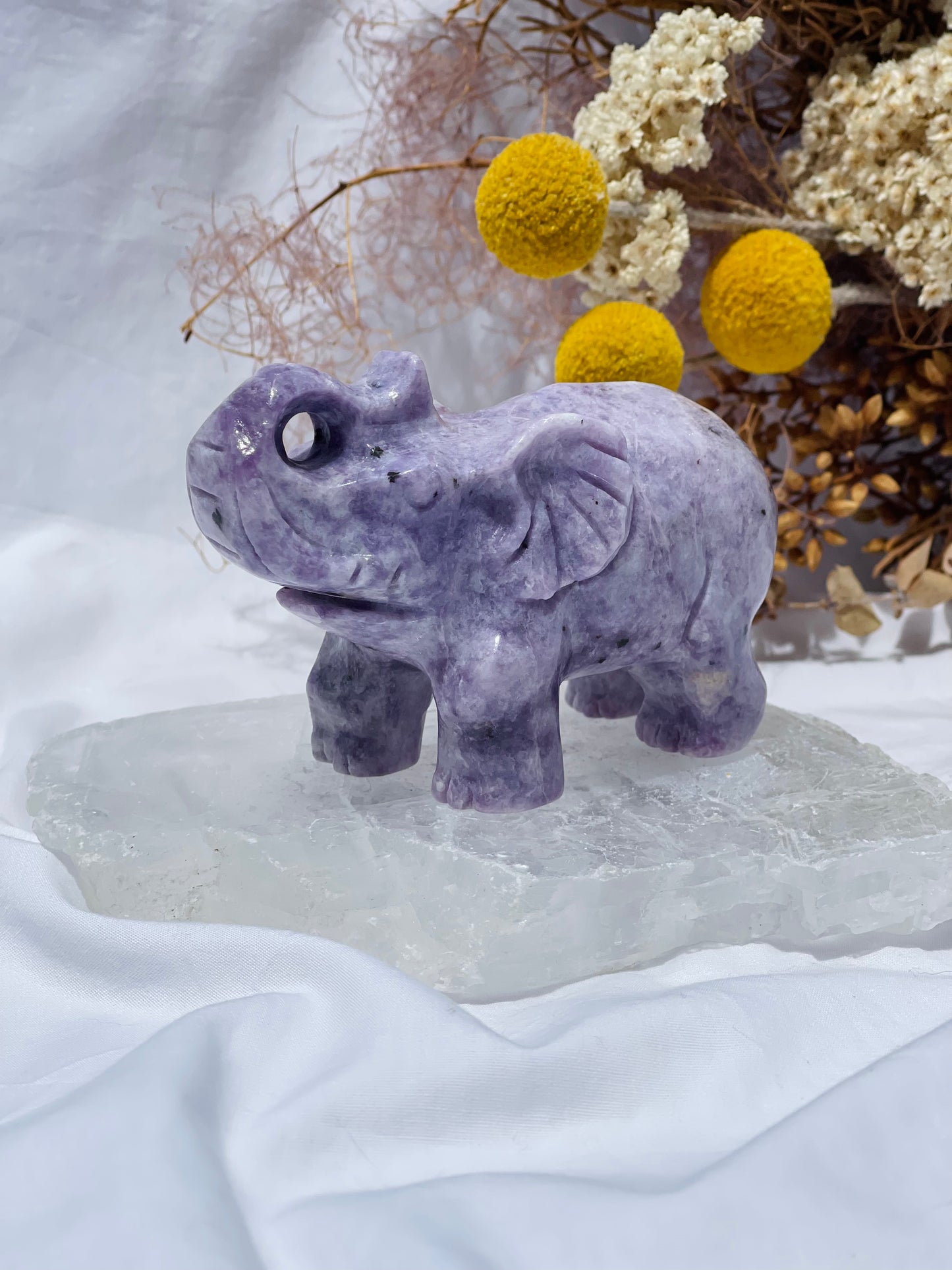 Lepidolite Elephant