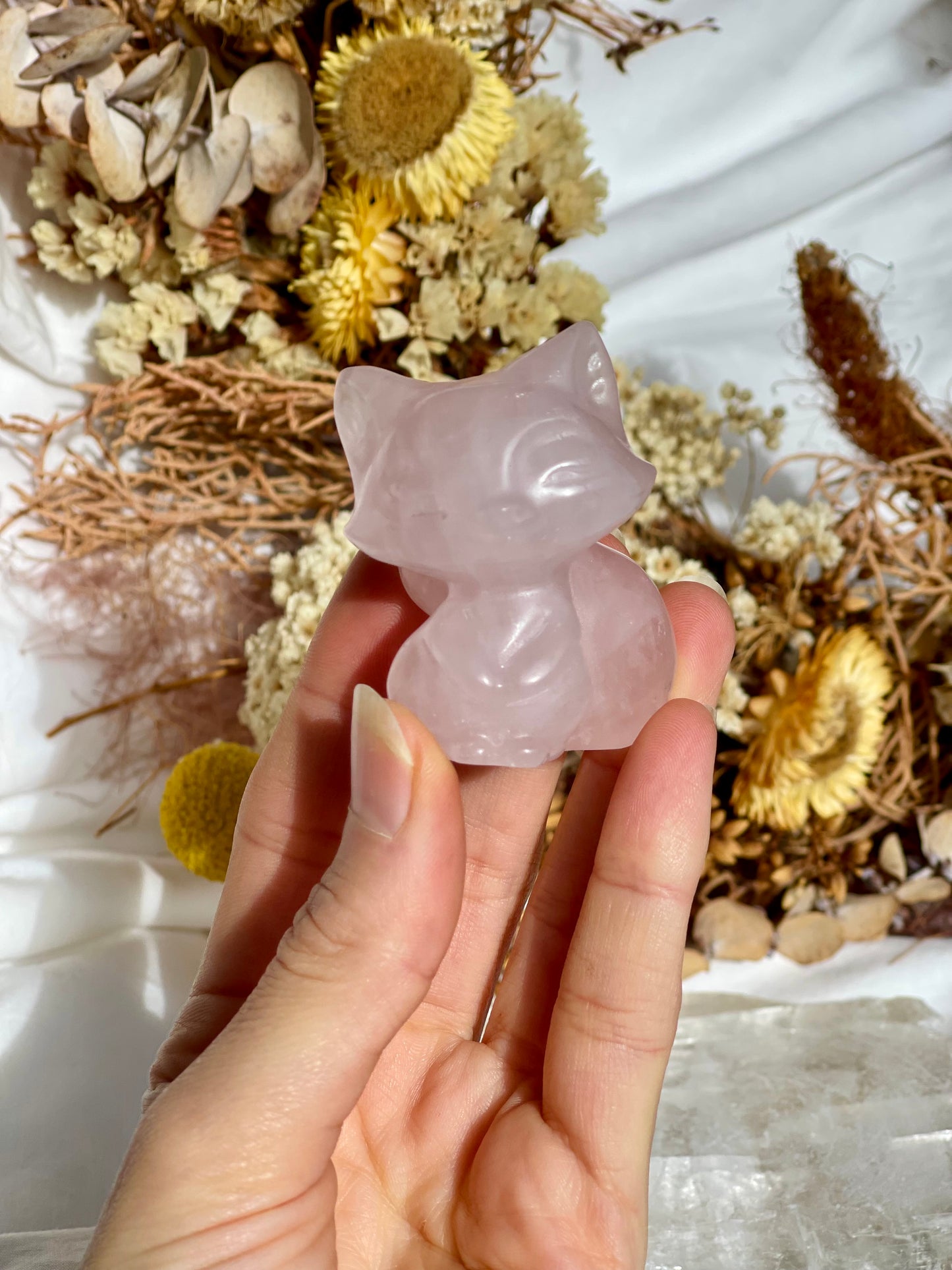 Rose Quartz Fox
