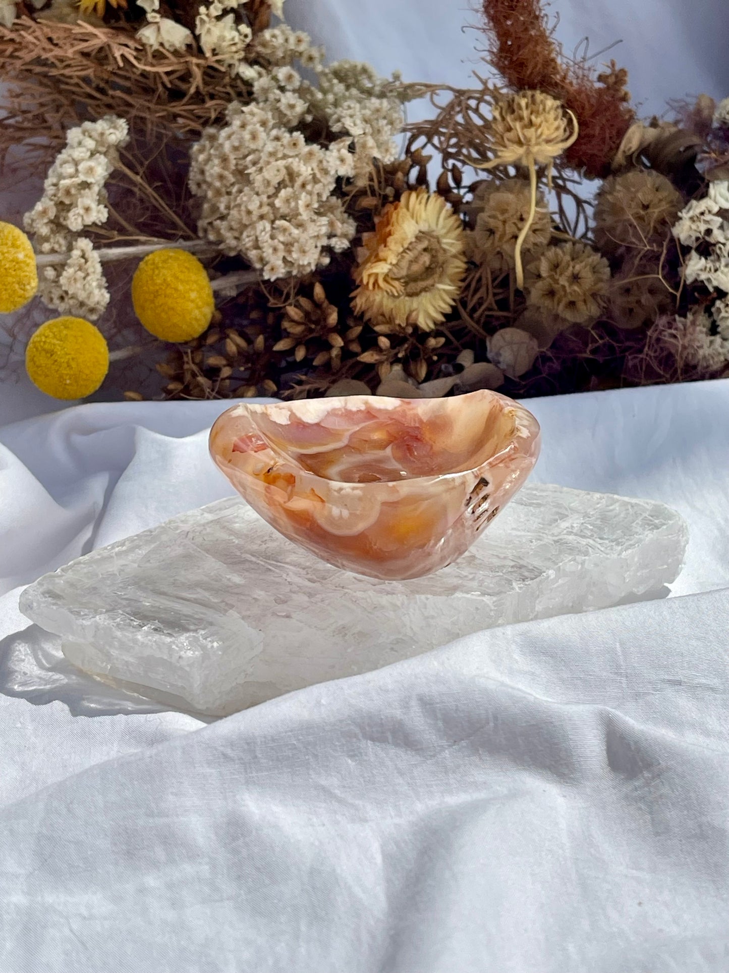 Flower Agate Dish #3