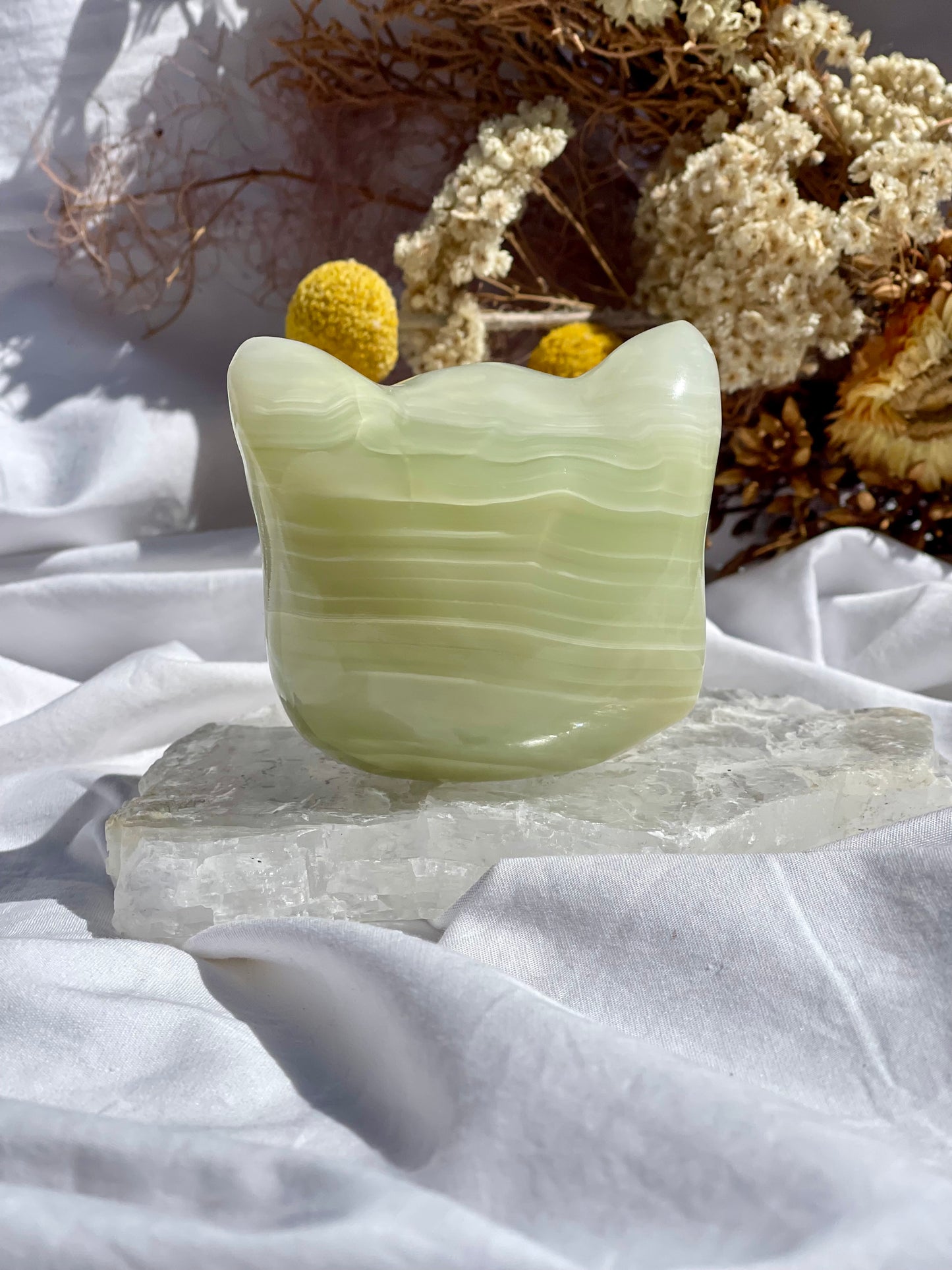 Afghanistan Jade Cat Head