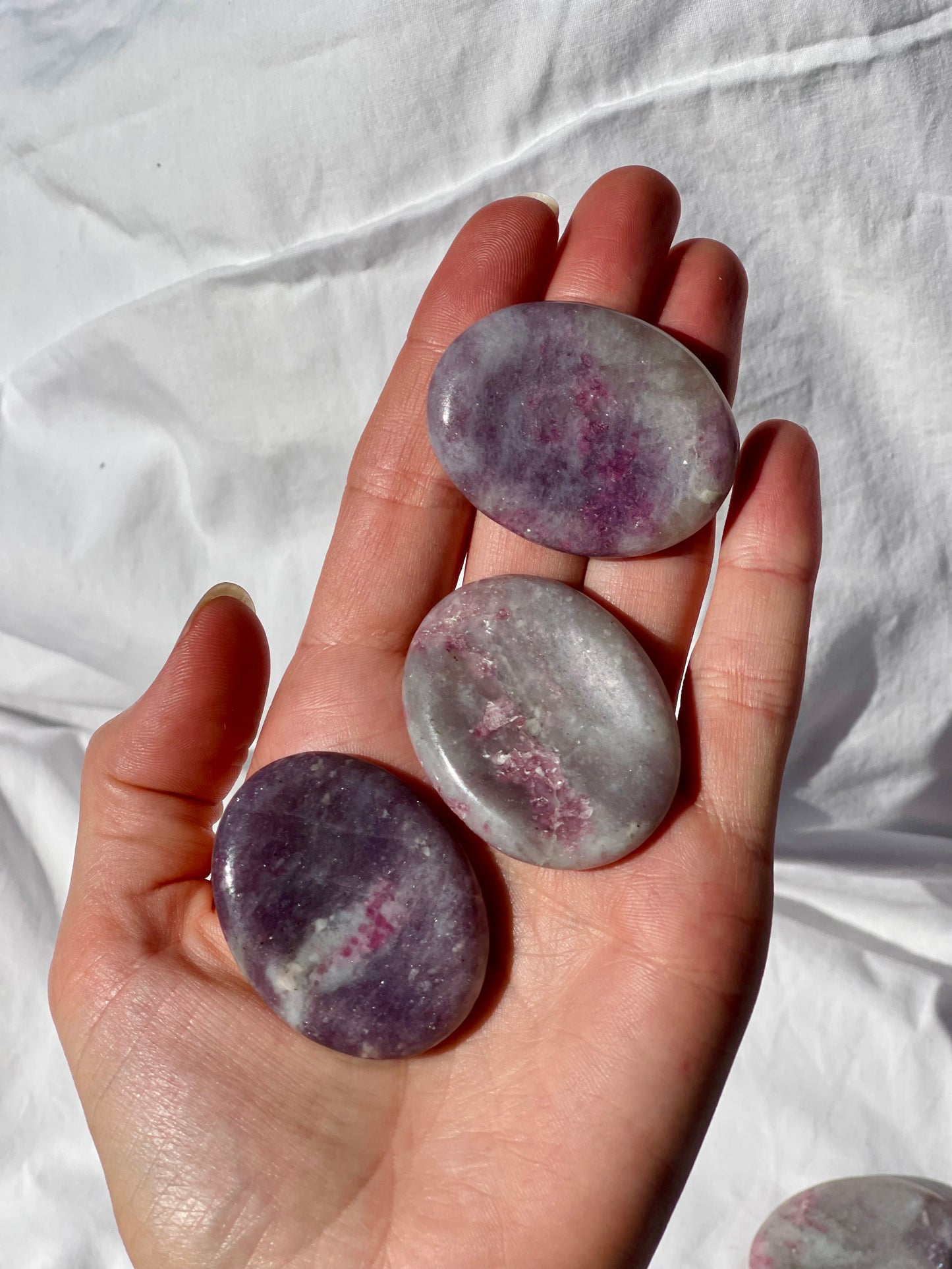 Pink Tourmaline Worry Stone 2