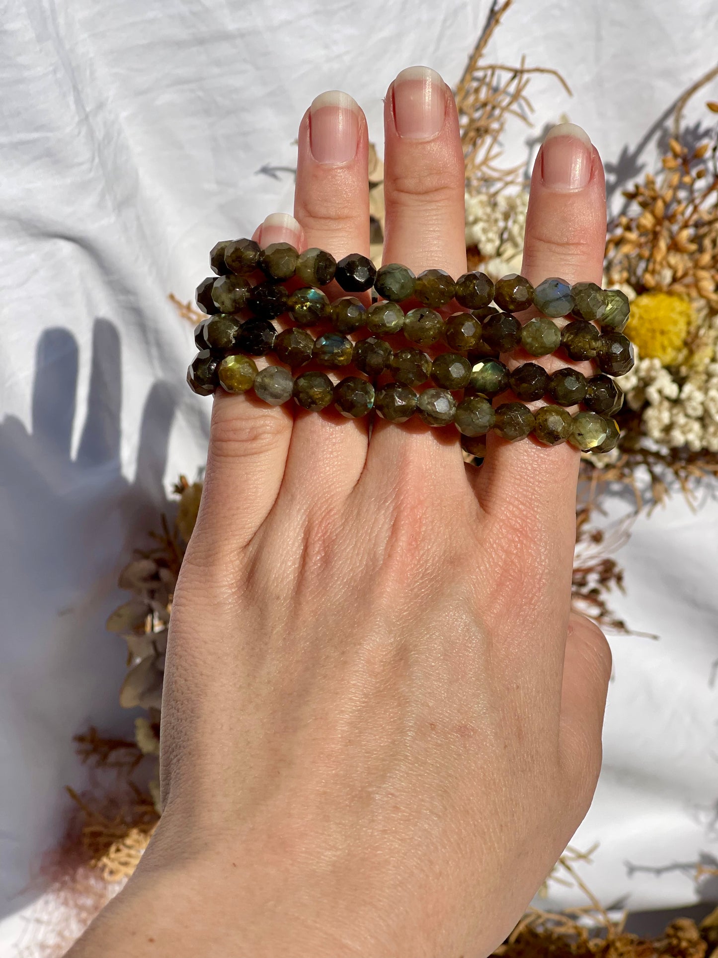 Labradorite Faceted Bracelet