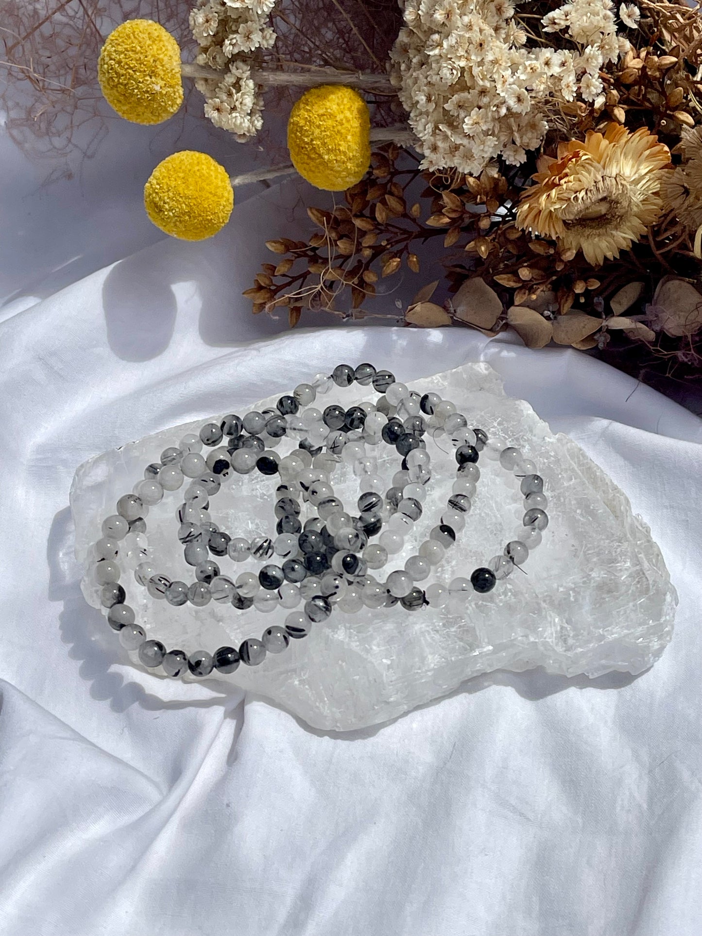 Tourmalated Quartz Bracelet | 6mm B