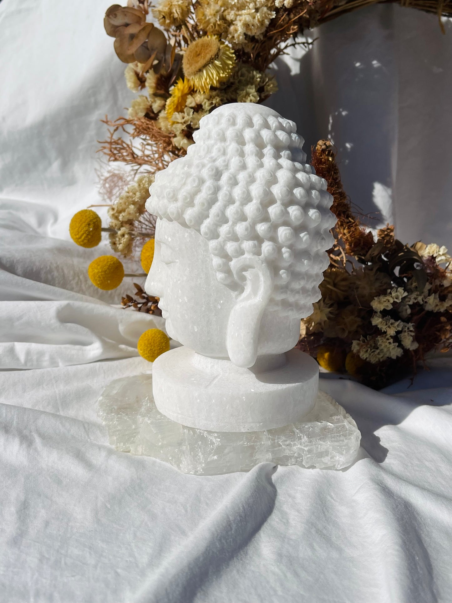 White Jade Buddha Head