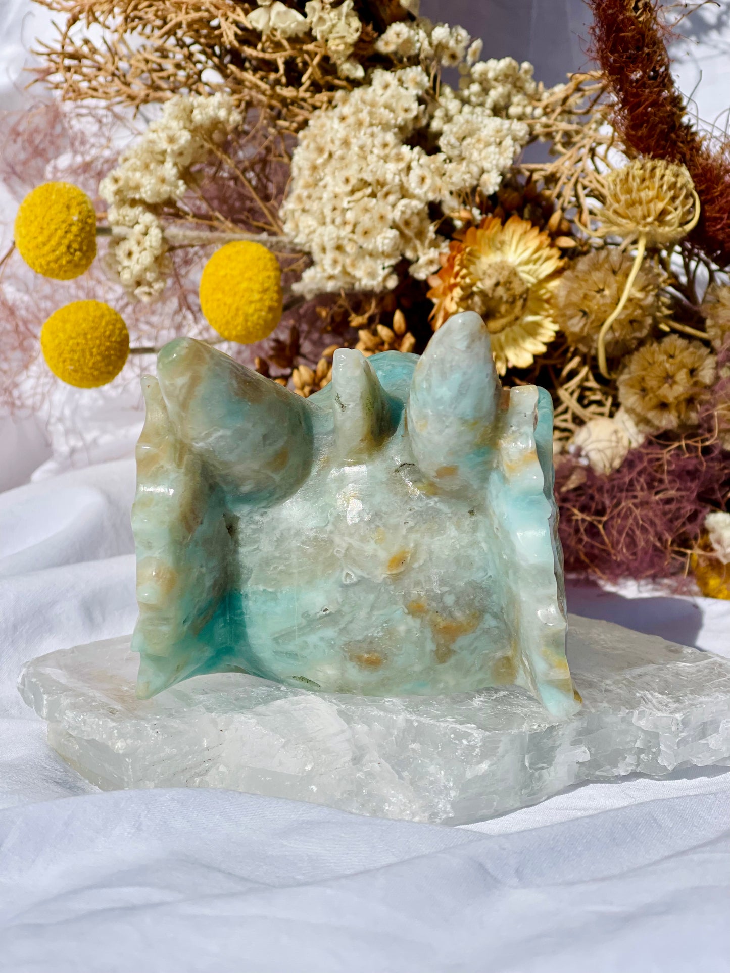 Brazilian Amazonite Dragon Head
