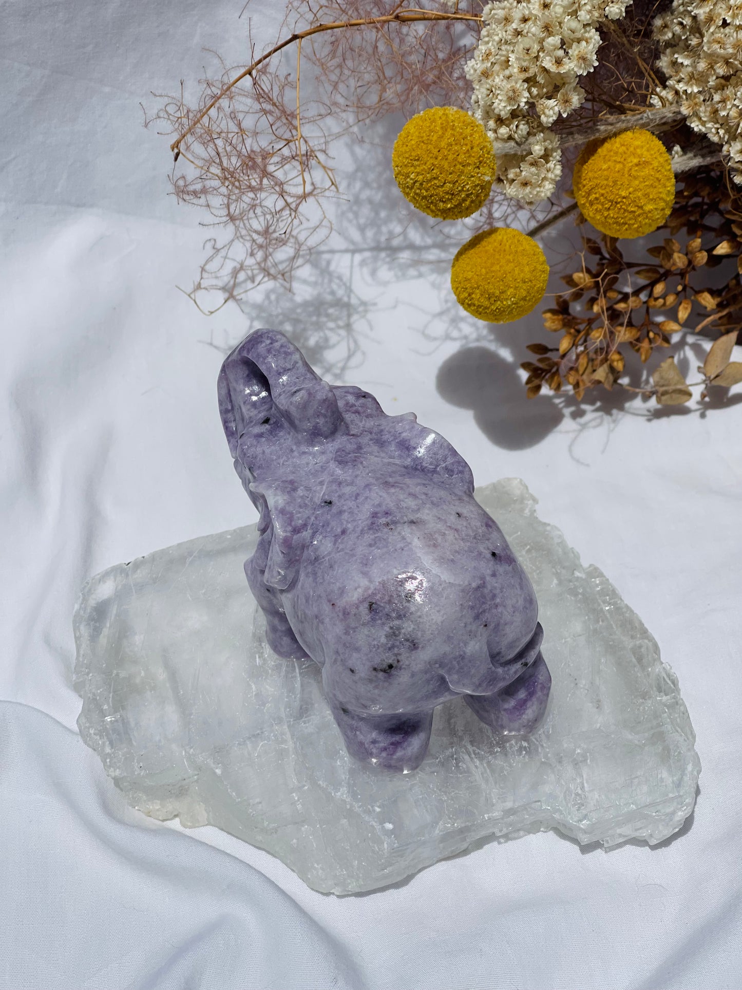 Lepidolite Elephant