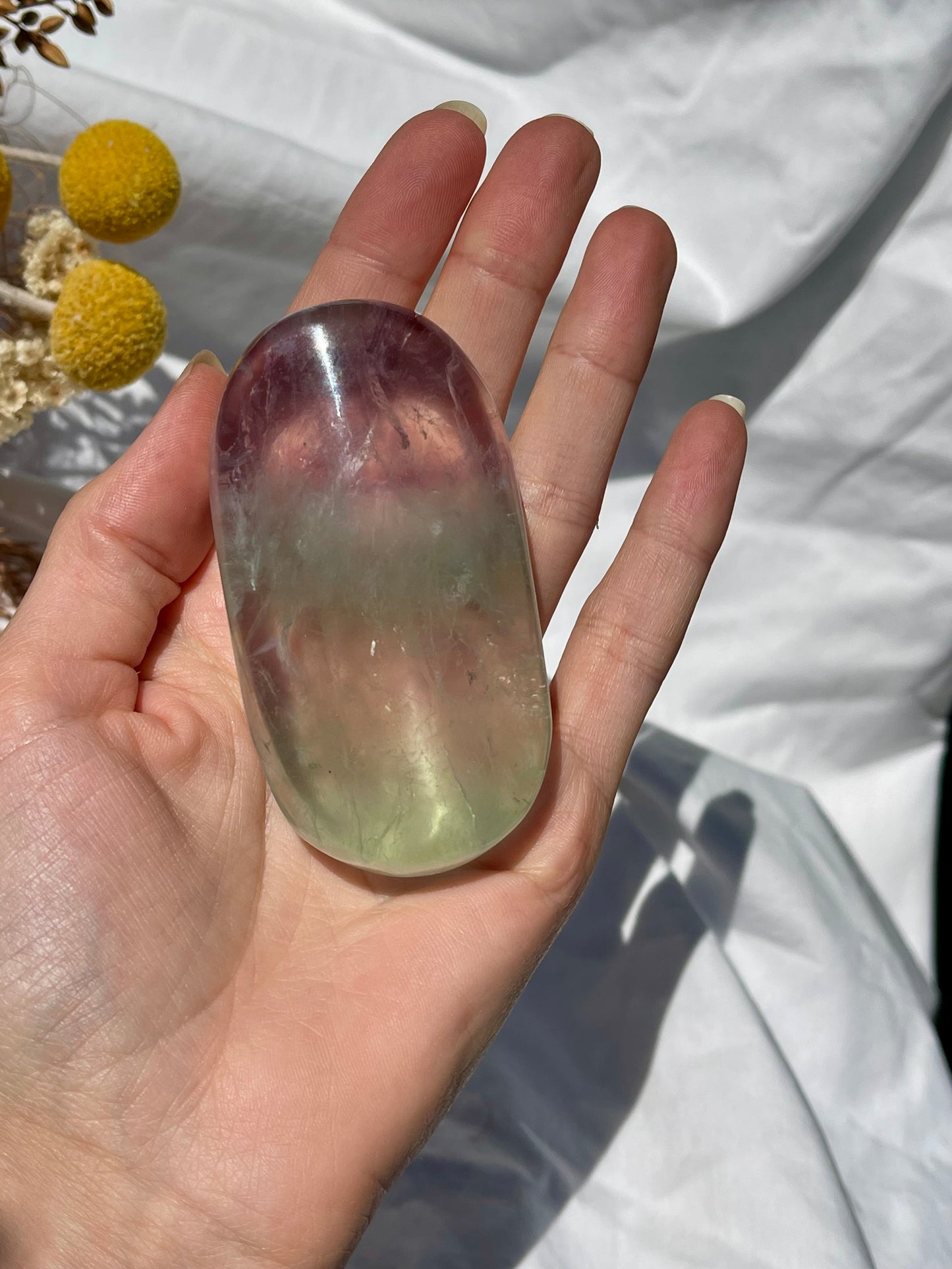Rainbow Fluorite Palmstone