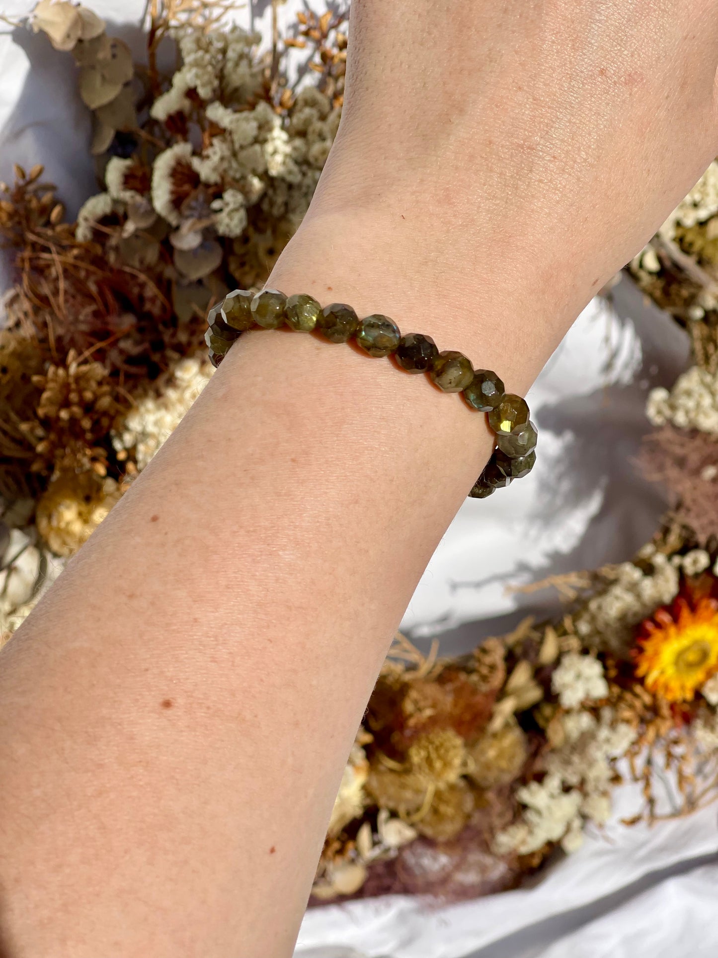Labradorite Faceted Bracelet