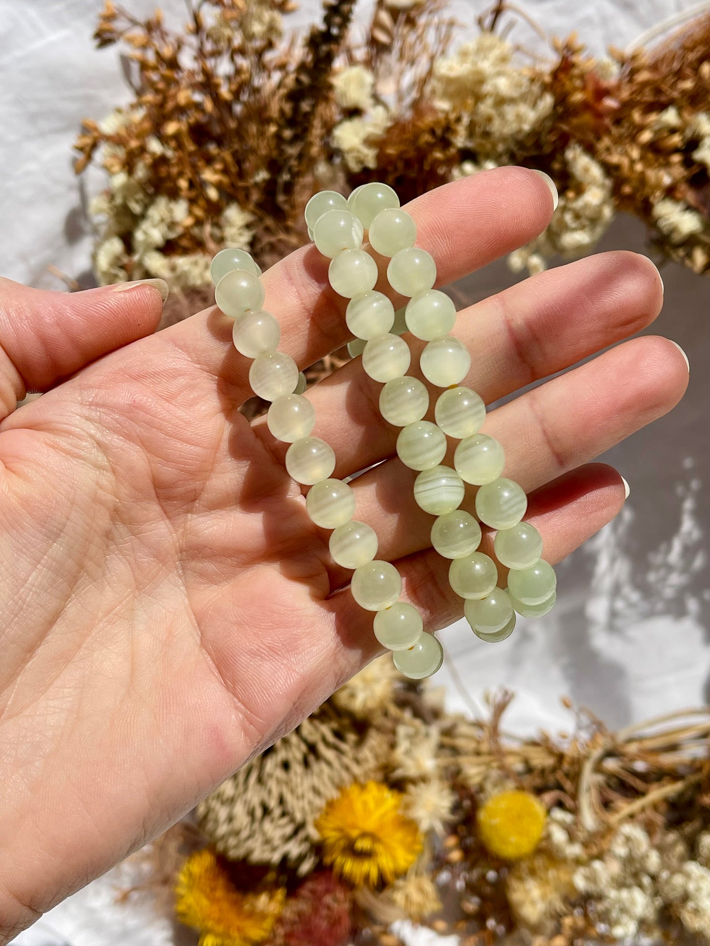 Pistachio Calcite Bracelet | 8mm