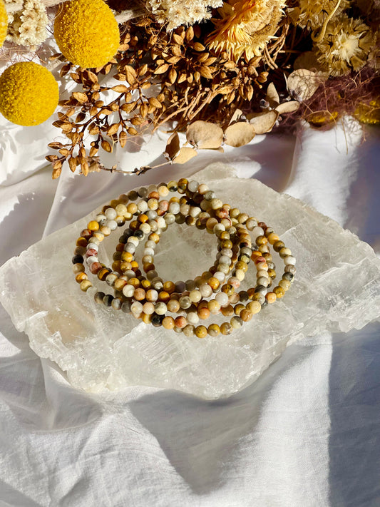 Crazy Lace Agate Bracelet