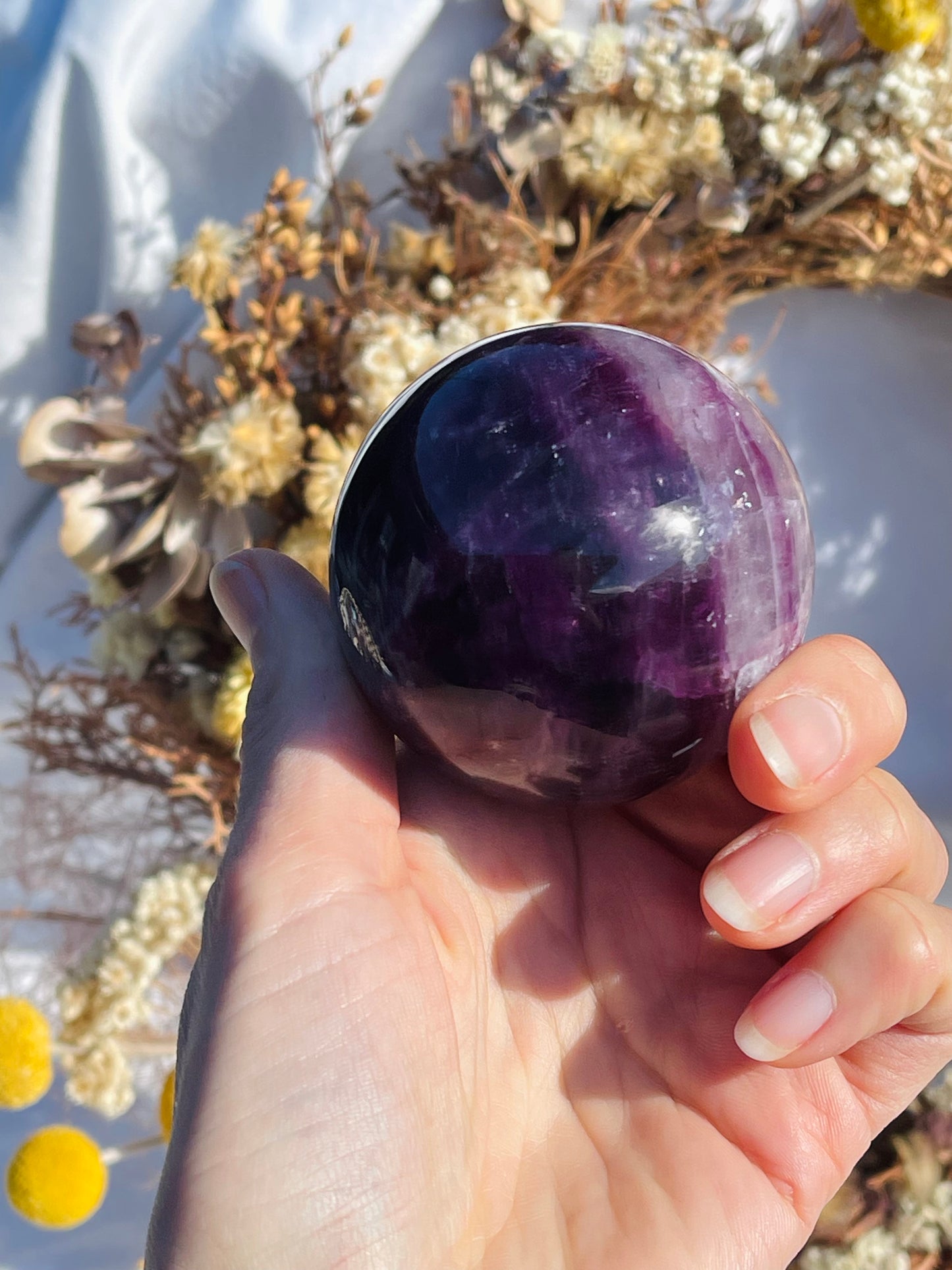Purple Fluorite Sphere #2