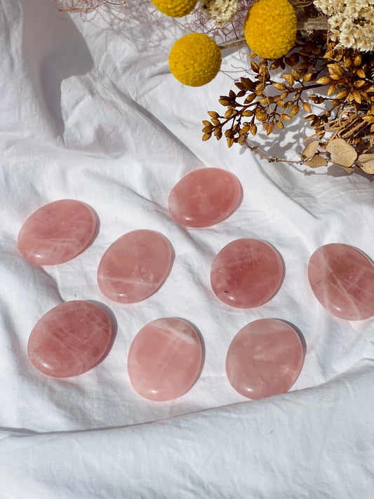 Rose Quartz Worry Stone