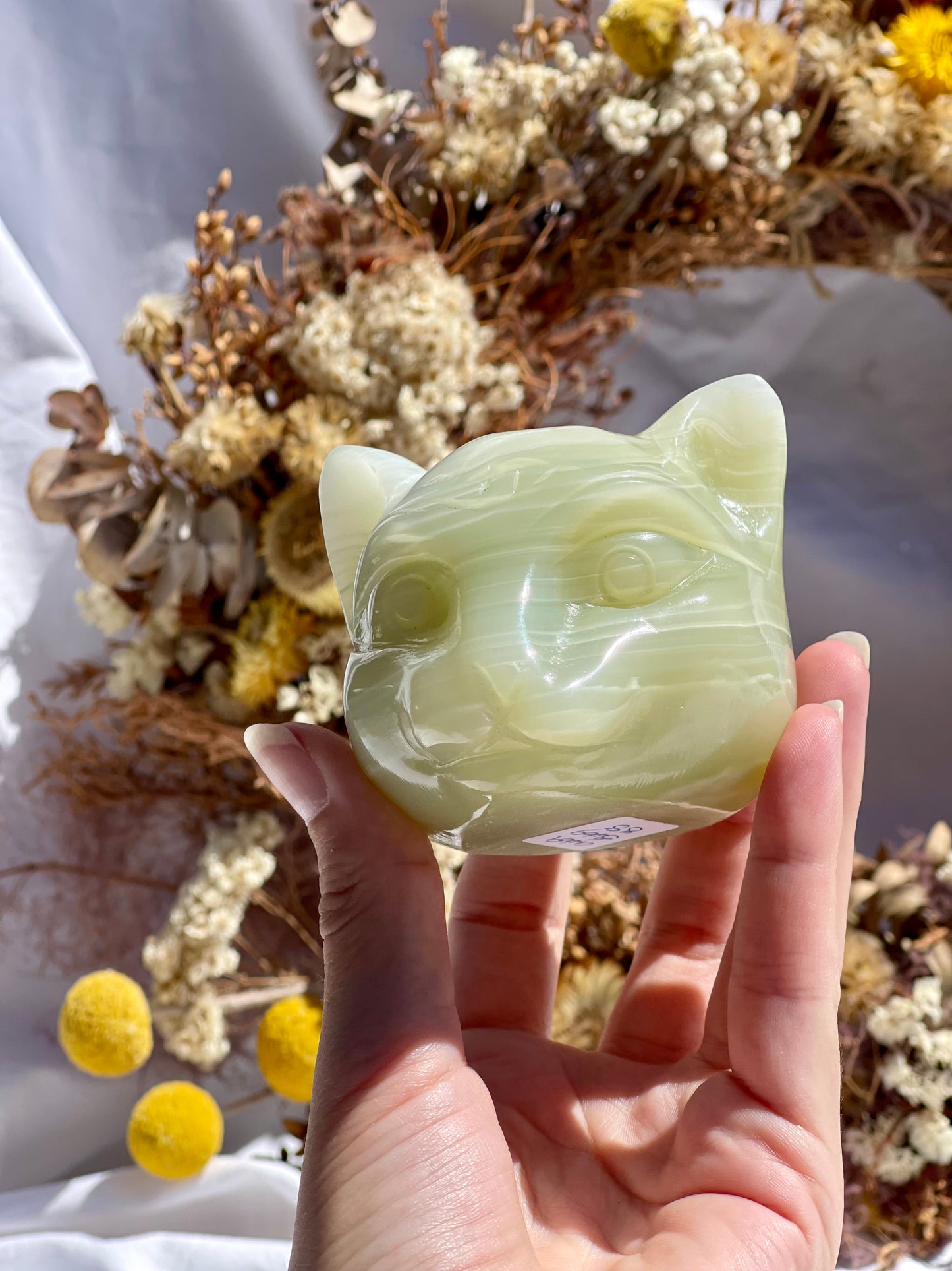 Afghanistan Jade Cat Head