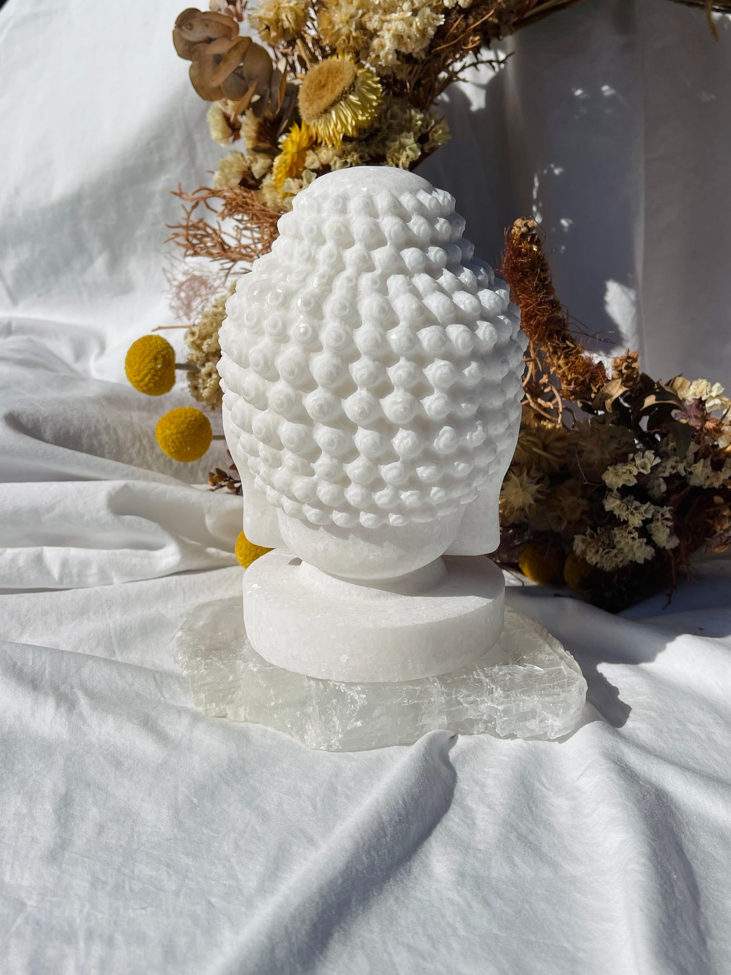 White Jade Buddha Head