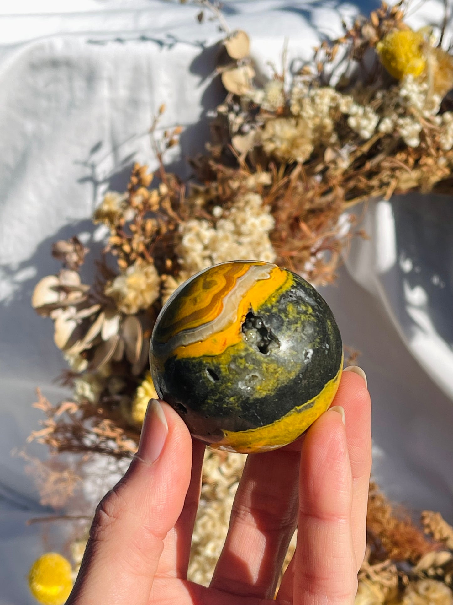 Bumble Bee Jasper Sphere