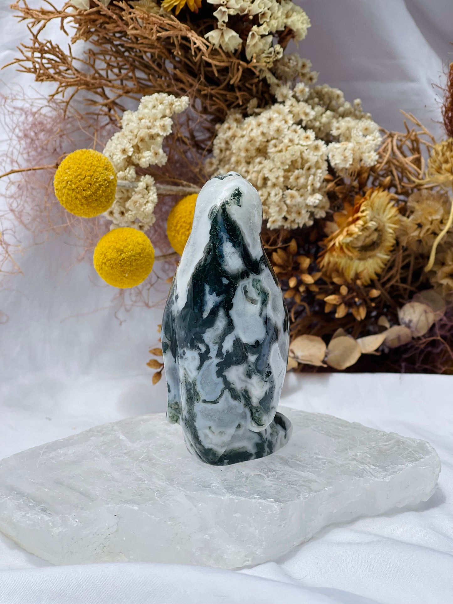 Moss Agate Penguin