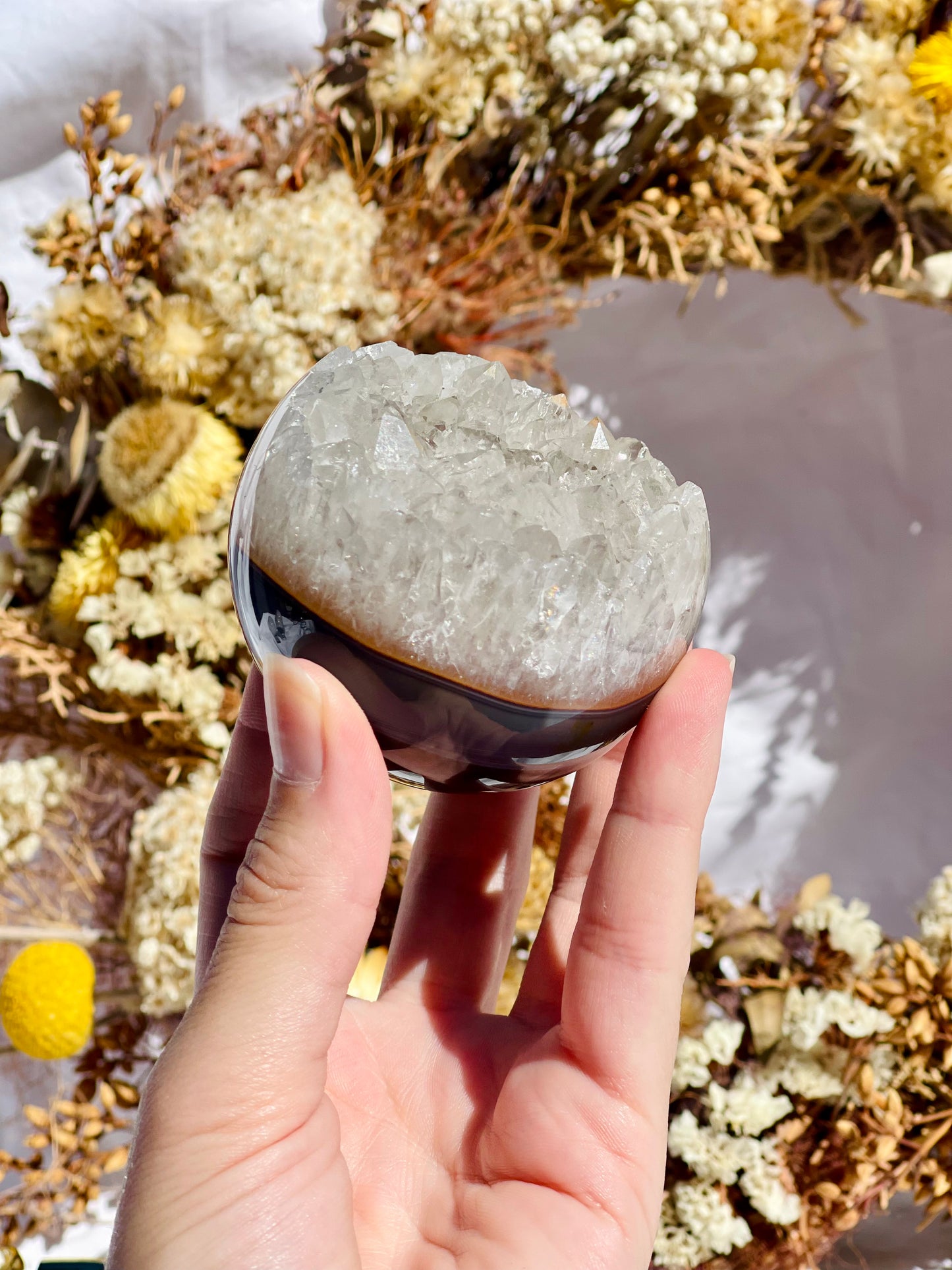 Druzy Agate Sphere #3