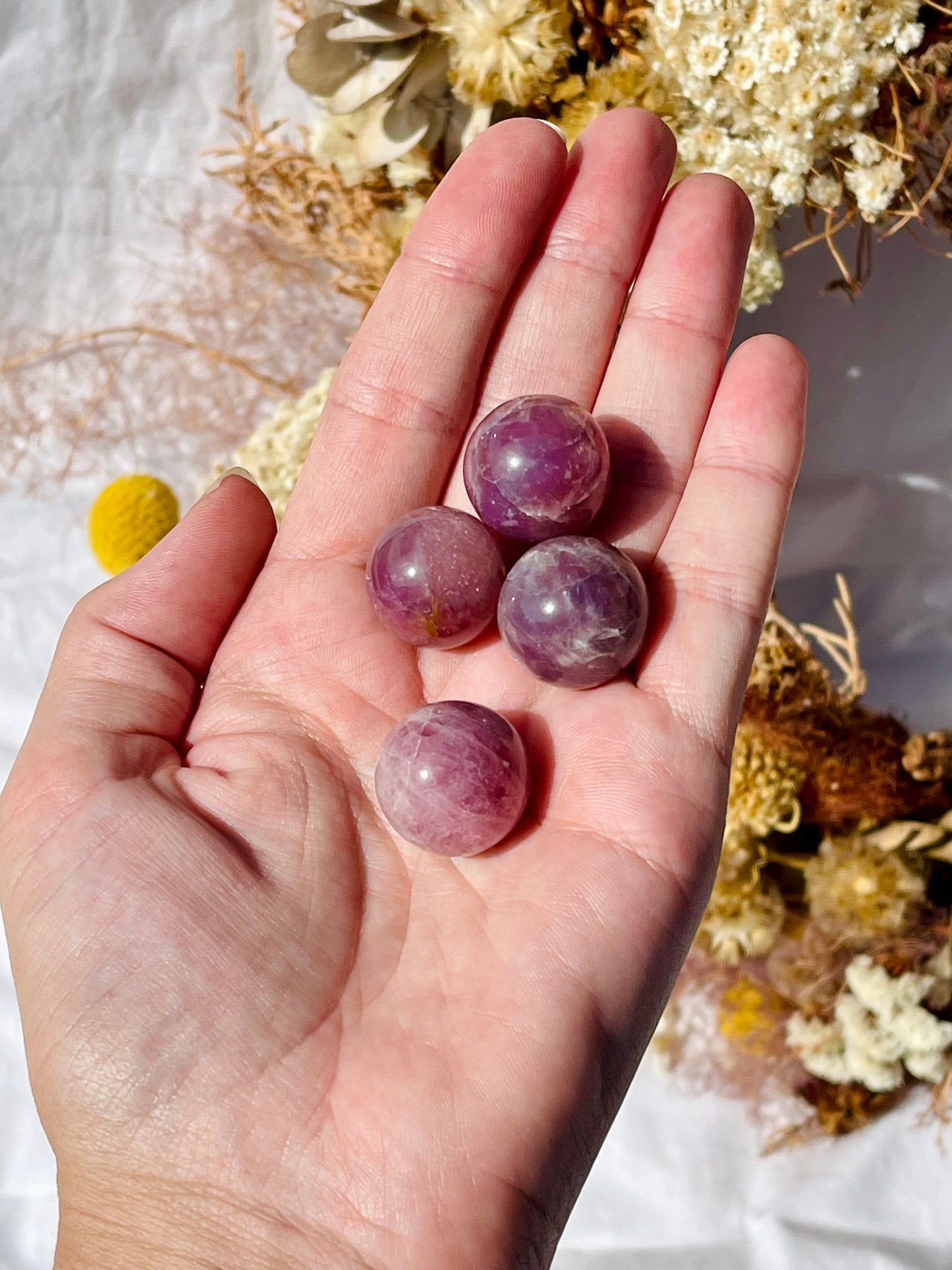 Lavender Rose Quartz Sphere