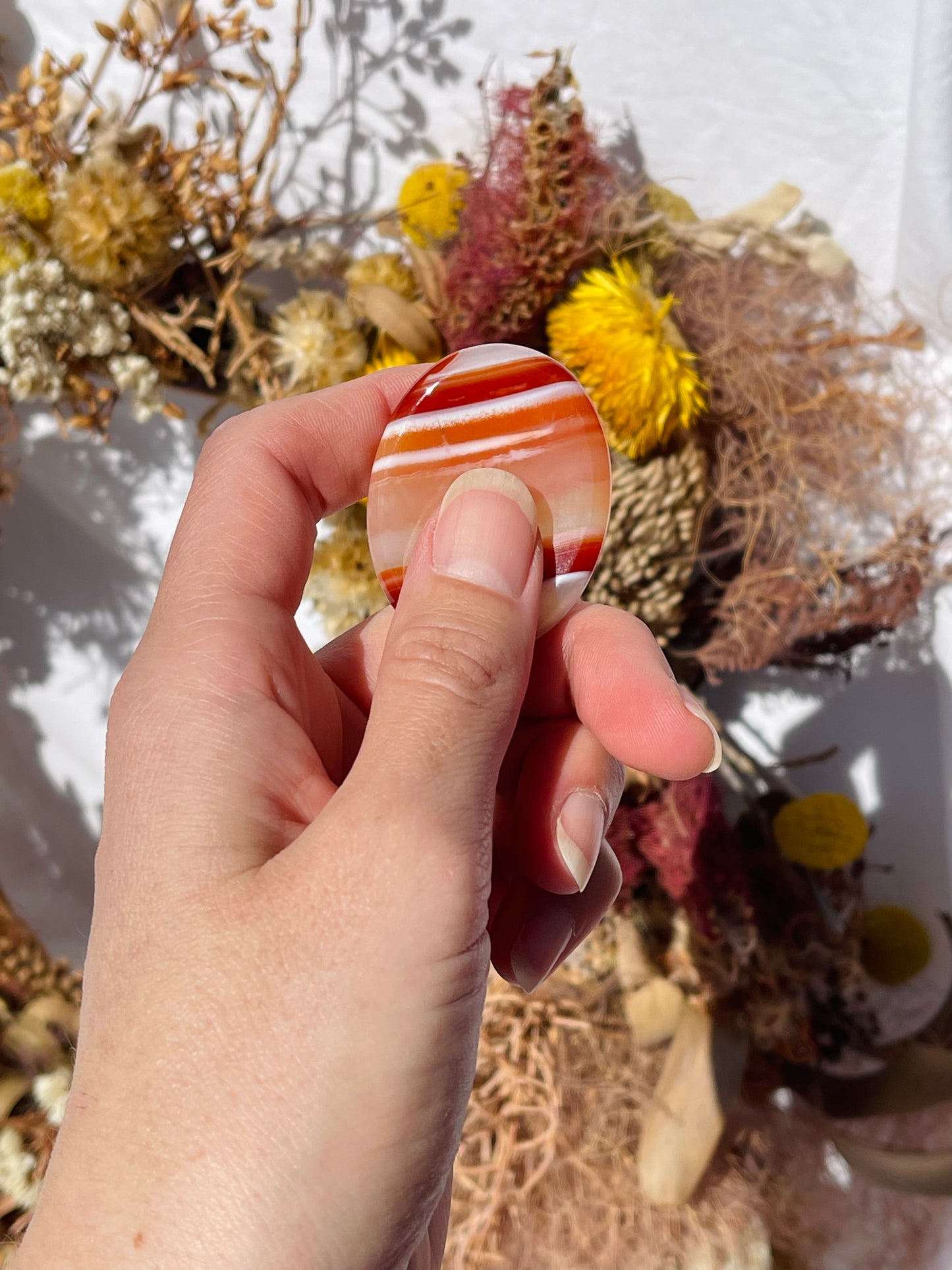 Carnelian Worry Stone