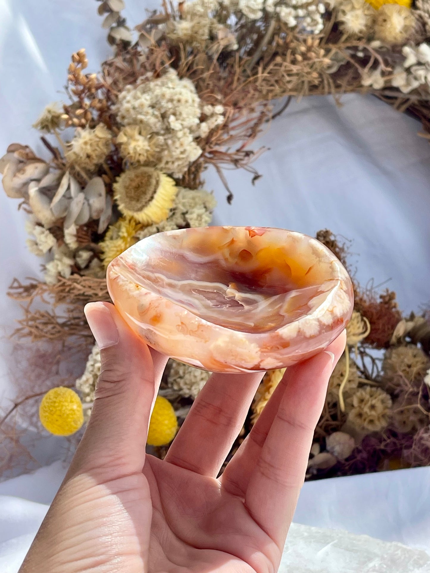 Flower Agate Dish #3