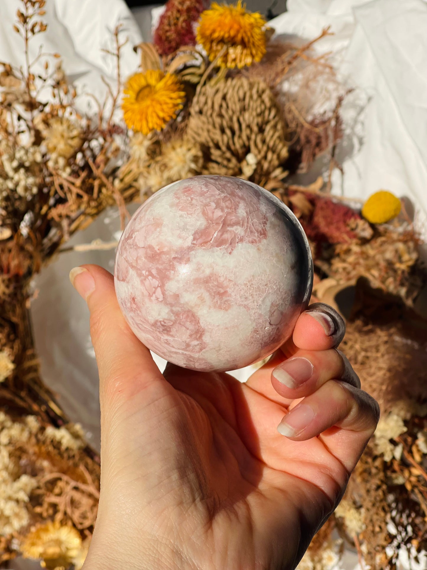 Pink Opal Sphere #3