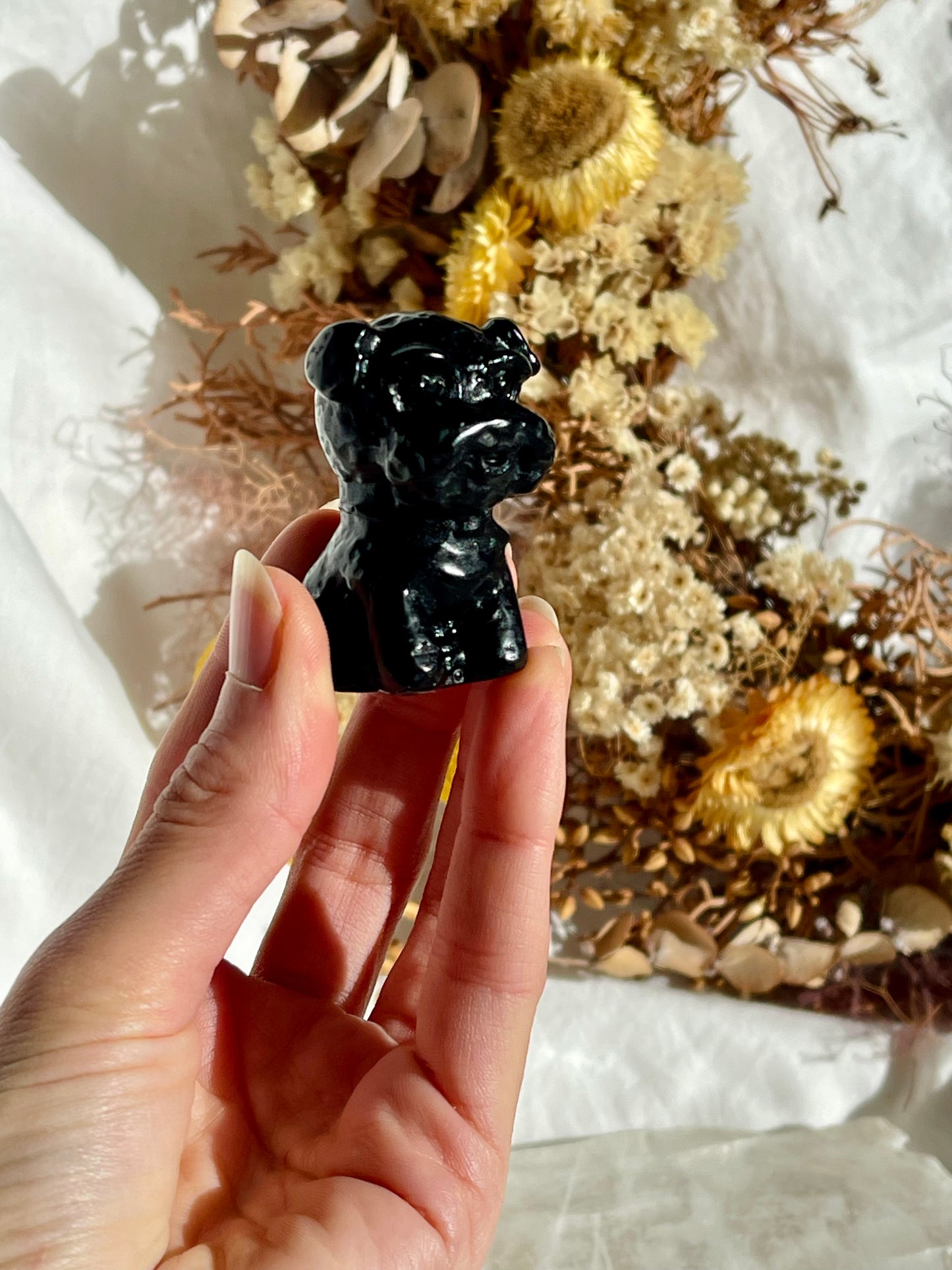 Black Obsidian Scottie Dog