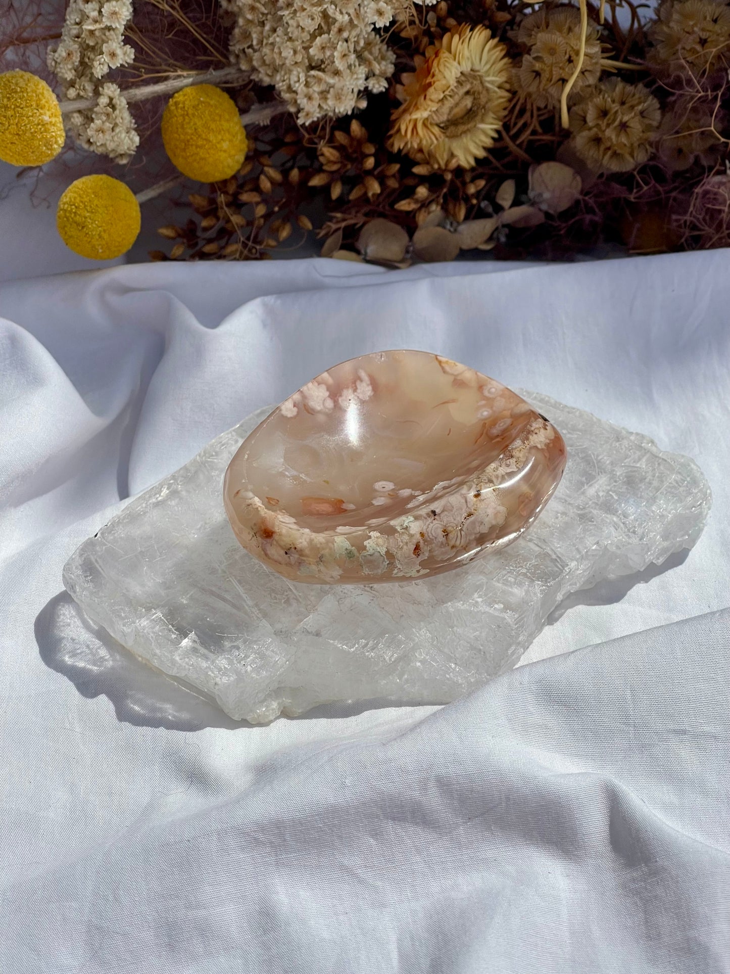 Flower Agate Dish #2