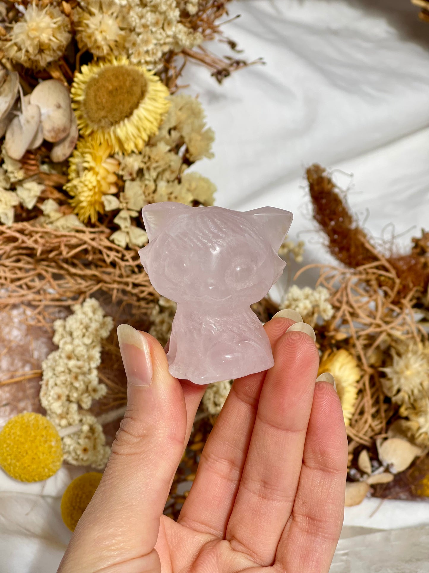Rose Quartz Cat #1