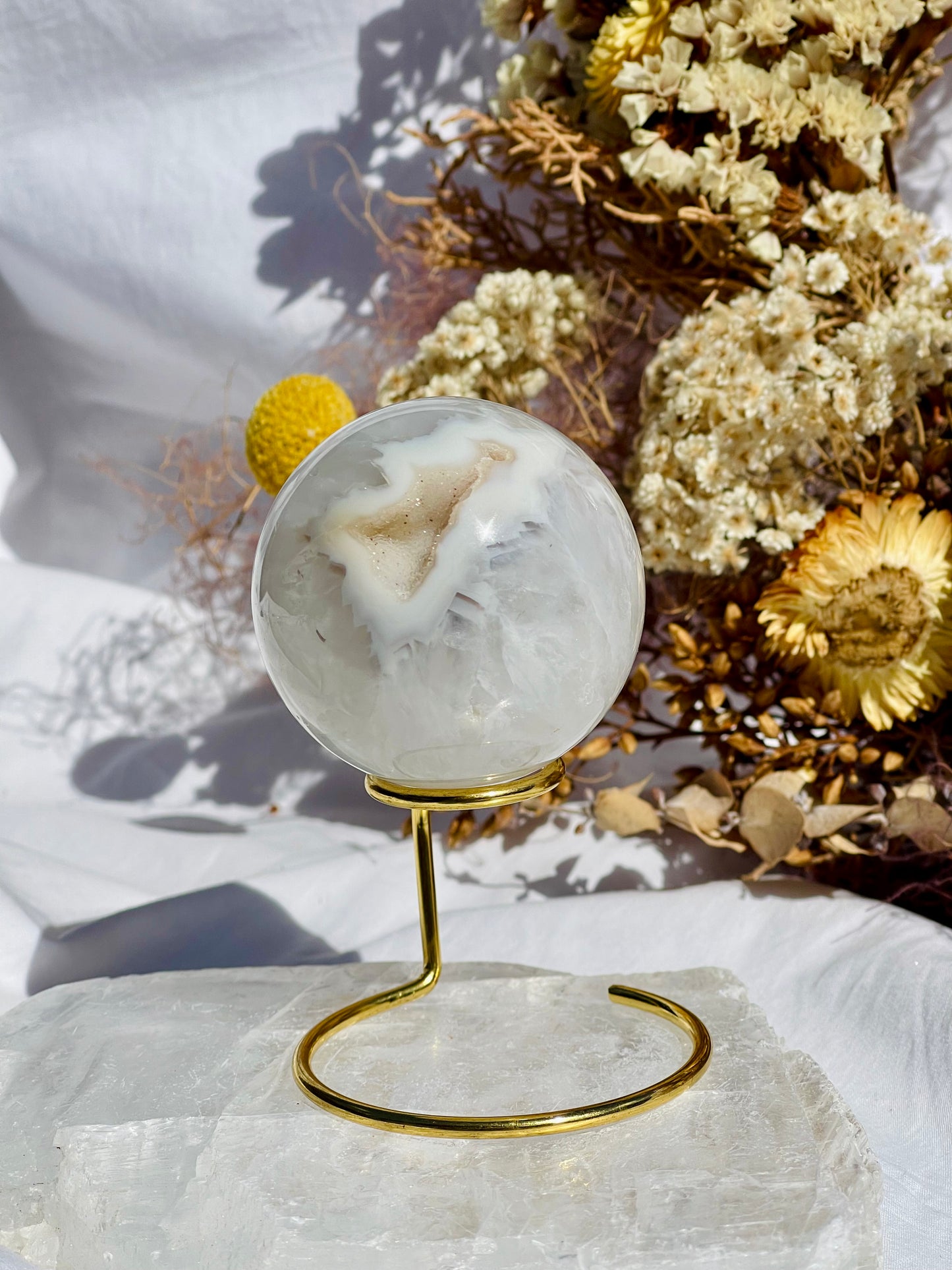 Druzy Agate Sphere #4