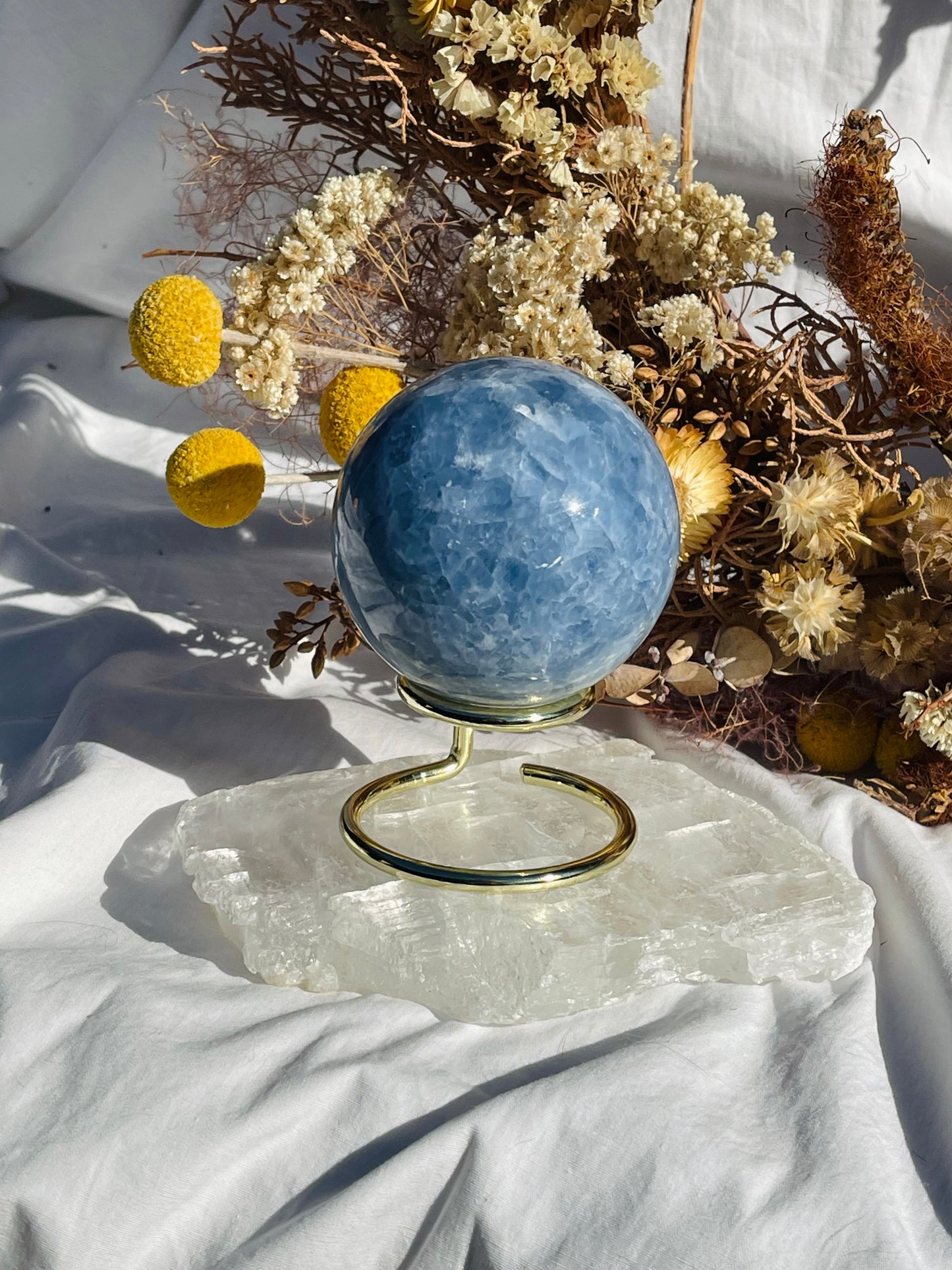 Blue Calcite Sphere