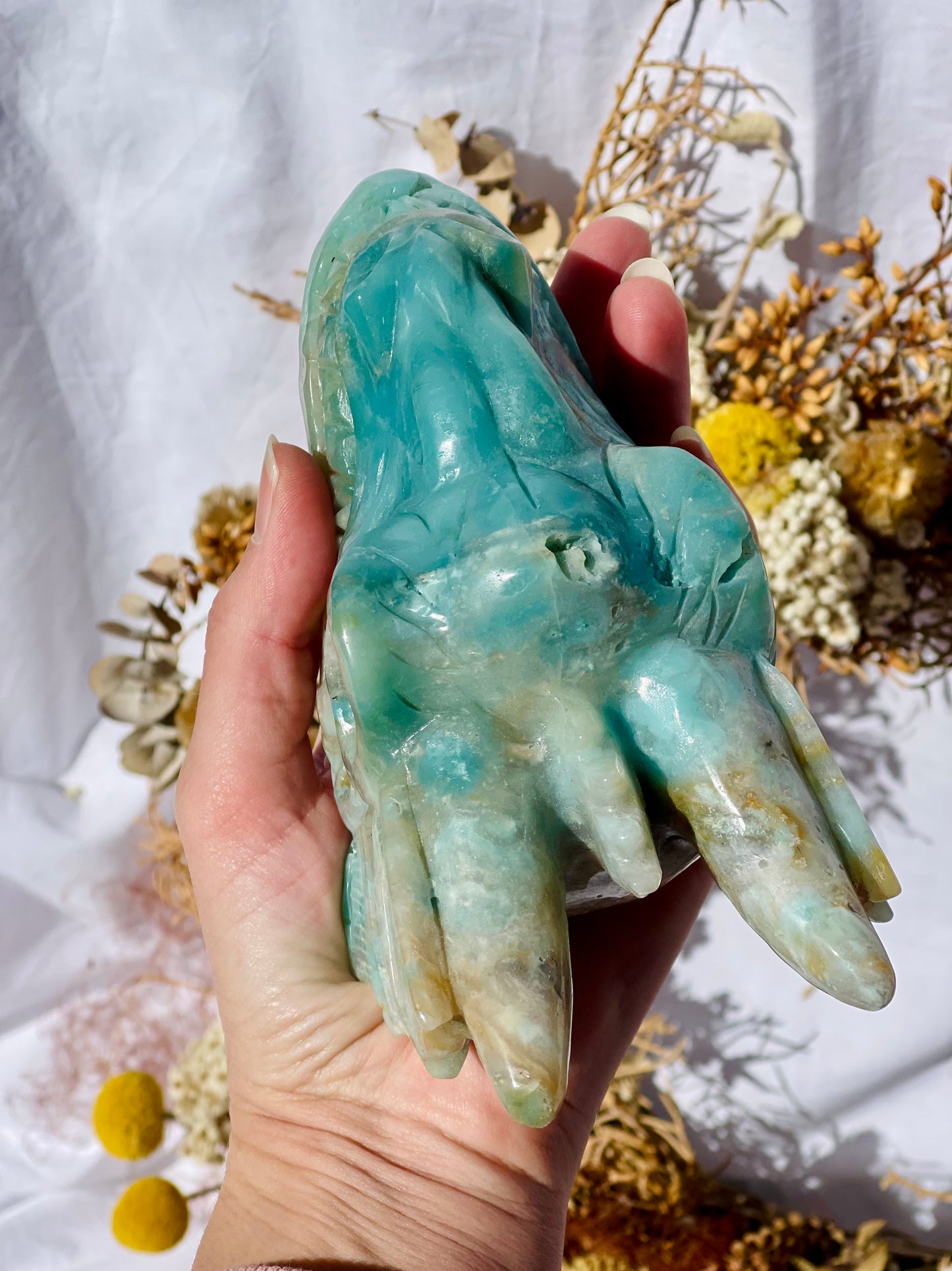 Brazilian Amazonite Dragon Head