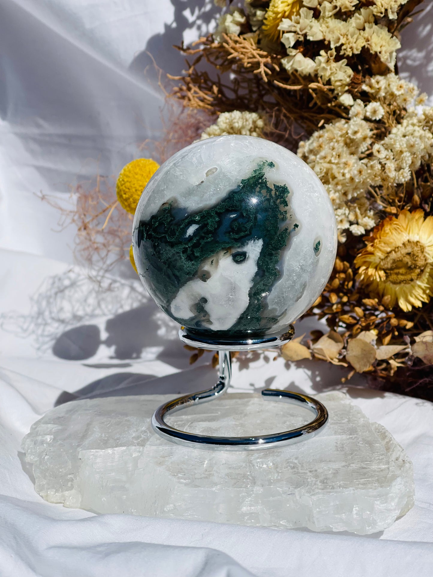 Moss Agate Sphere #2