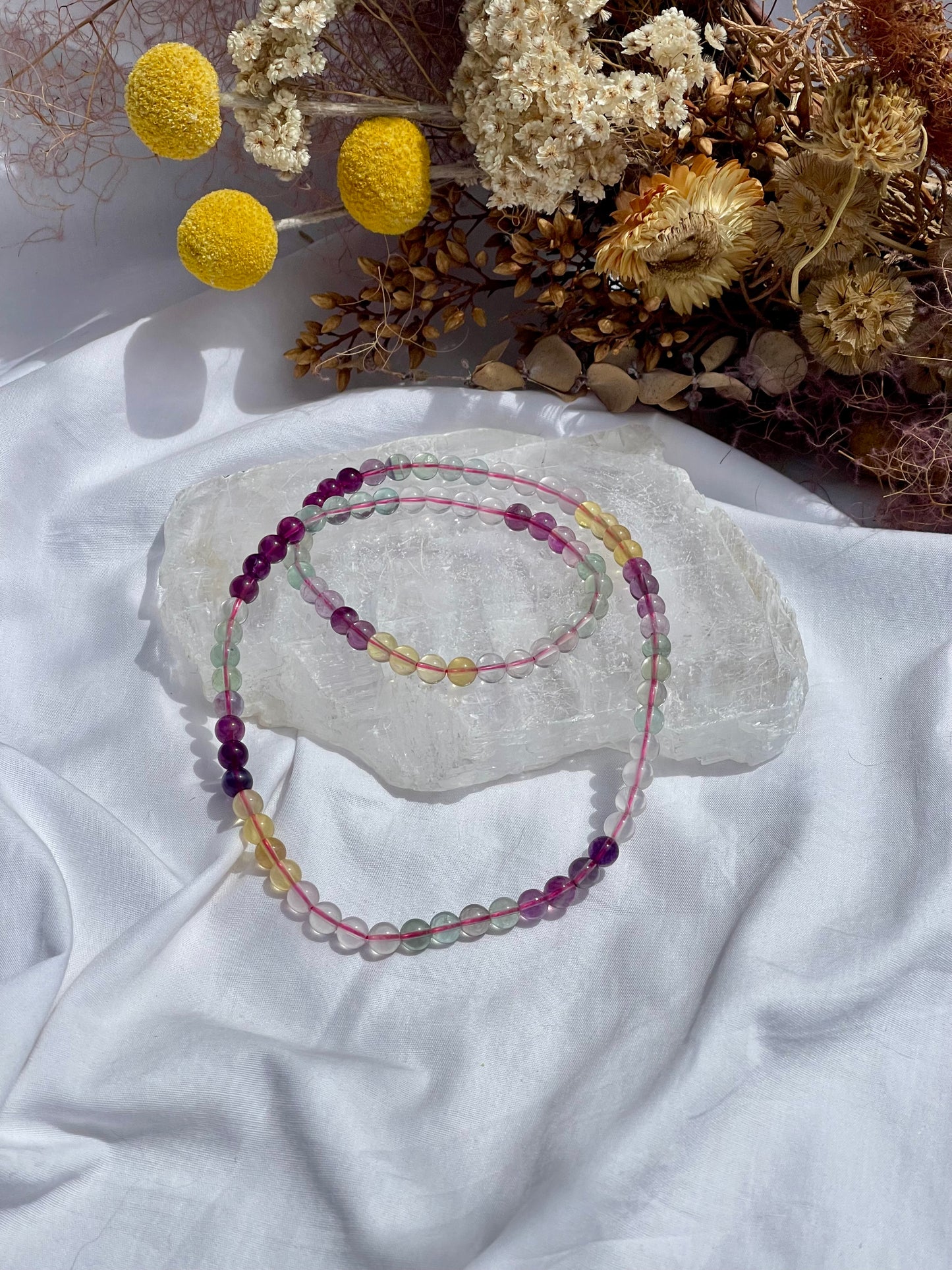 Fluorite Wrap Bracelet