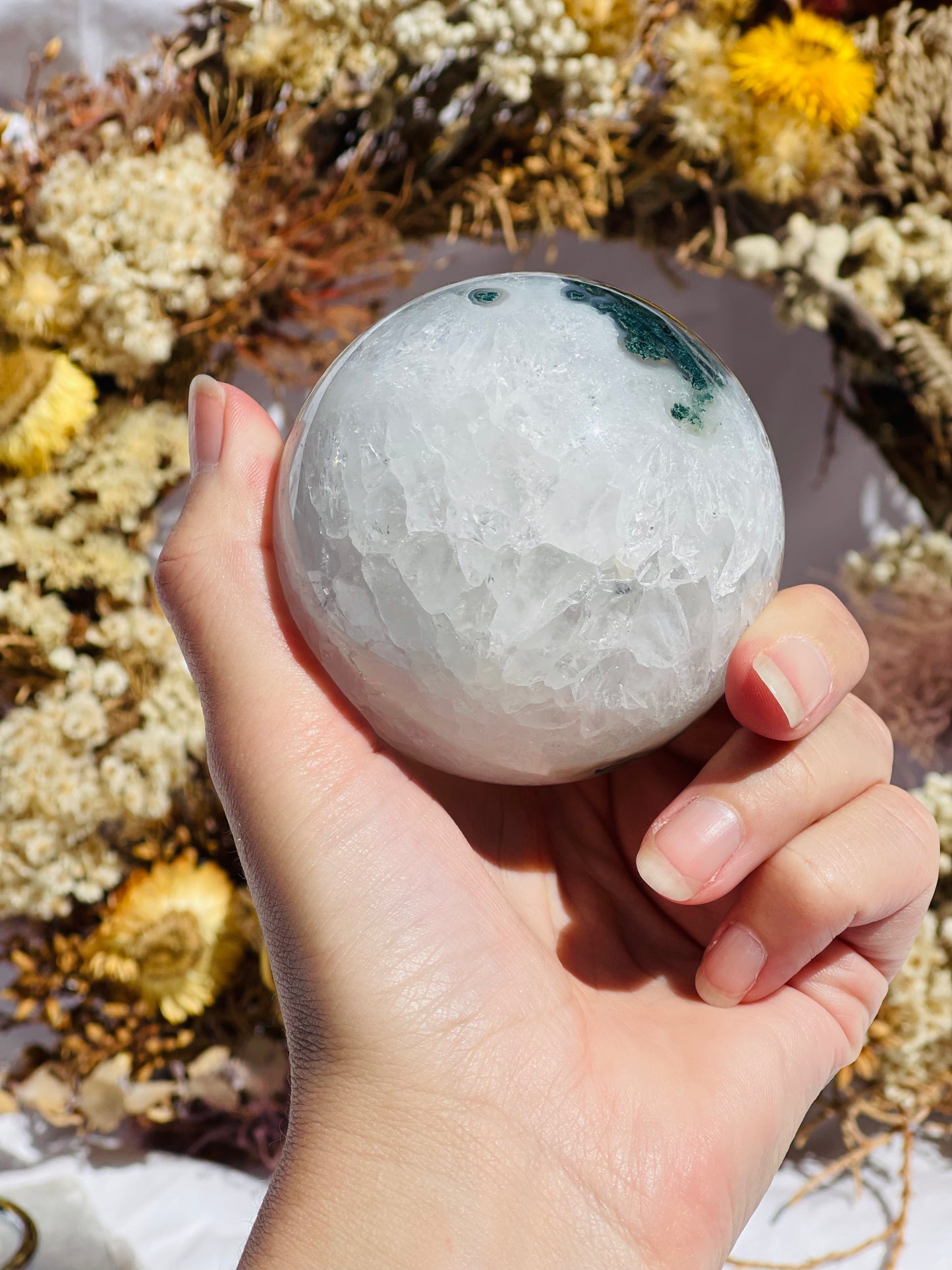 Moss Agate Sphere #2