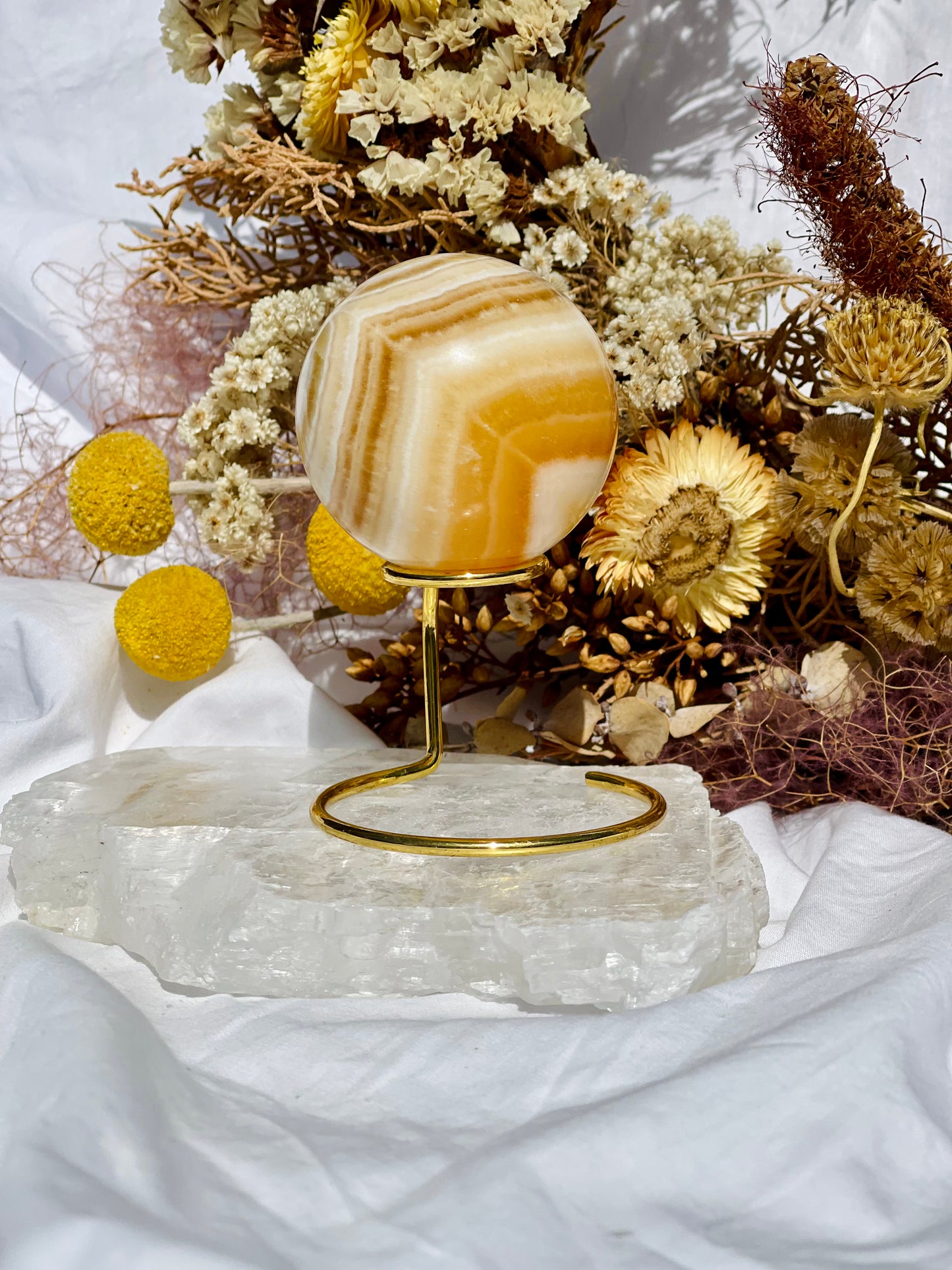 Yellow Calcite Sphere
