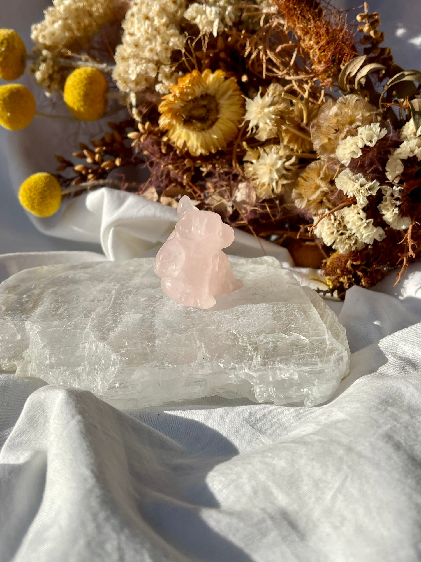 Rose Quartz Angel French Bulldog
