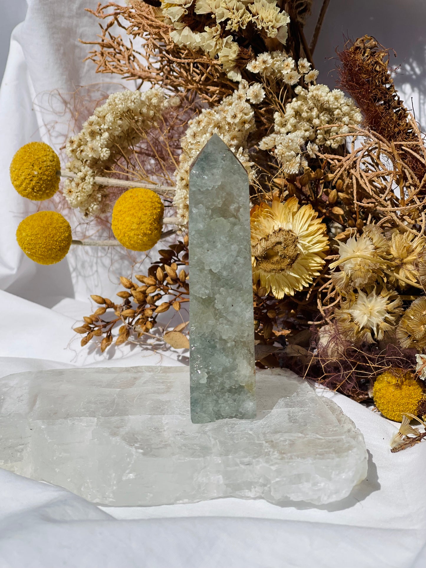 Druzy Moss Agate Point #2