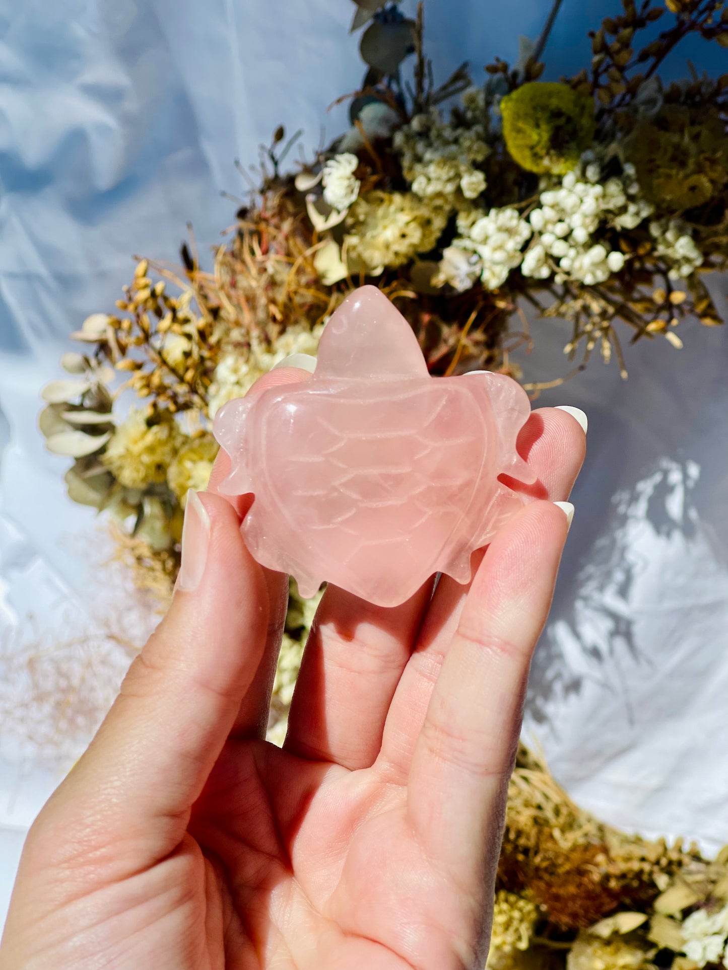 Rose Quartz Turtle